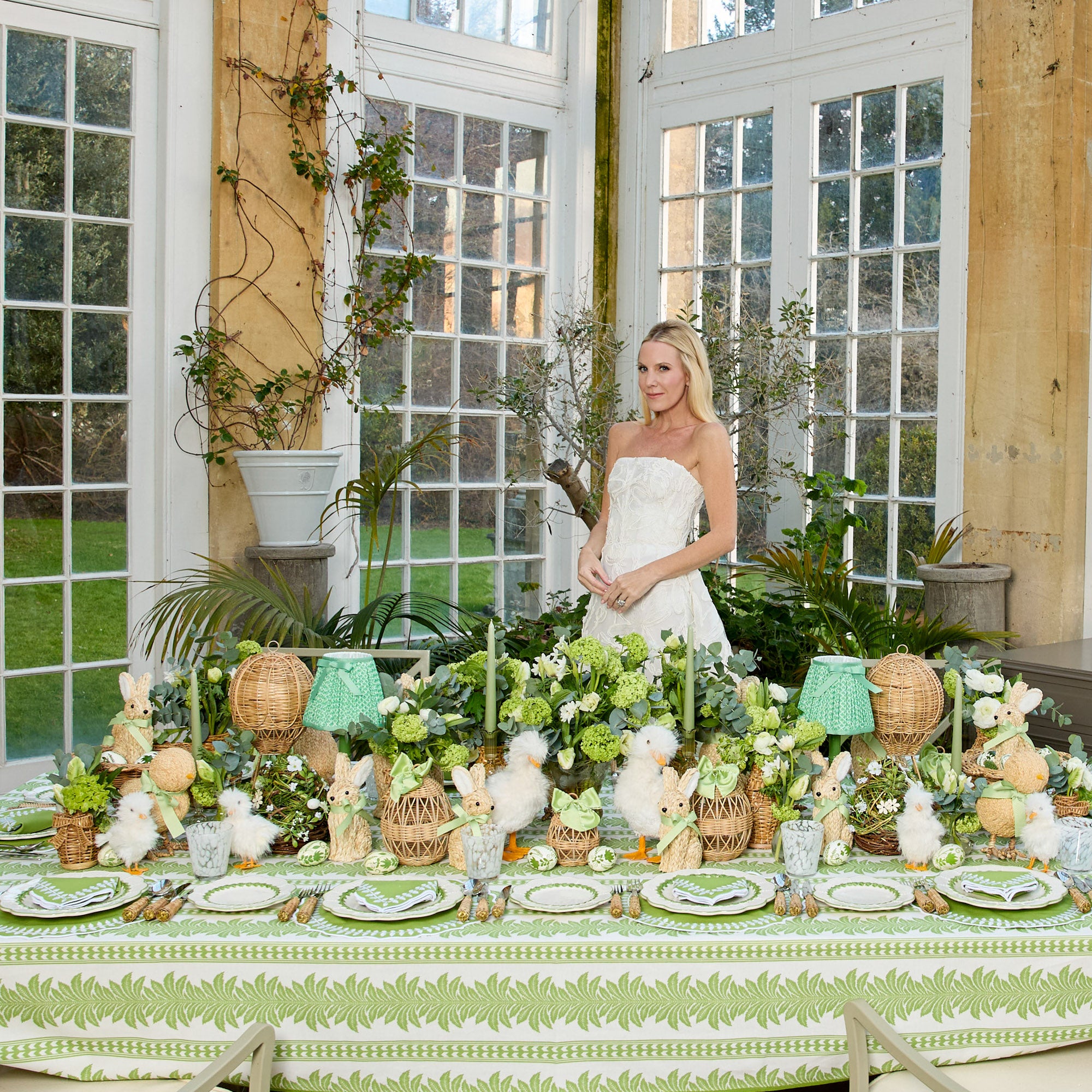 Green Laurel Napkins (Set of 4)