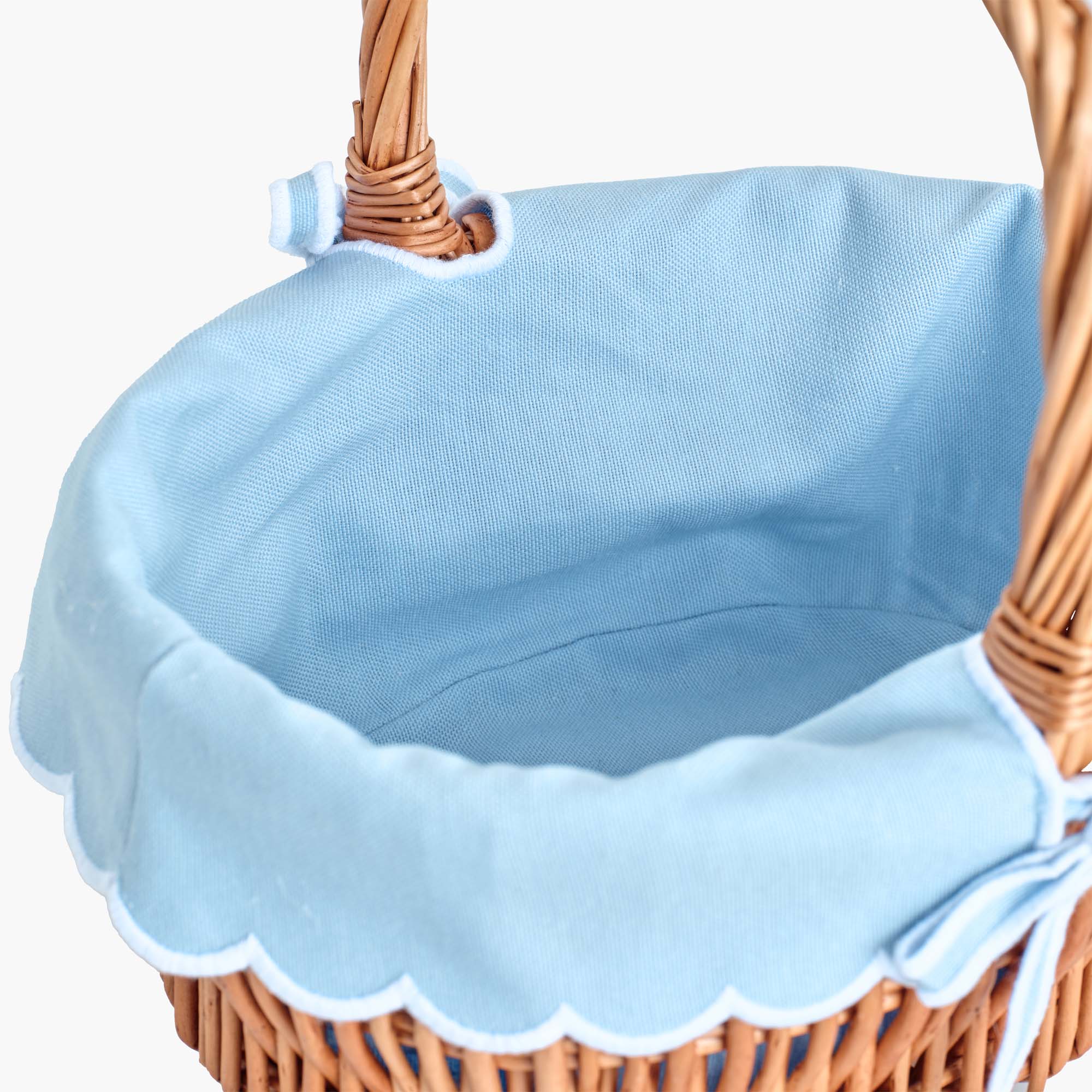 Easter Basket with Blue Liner