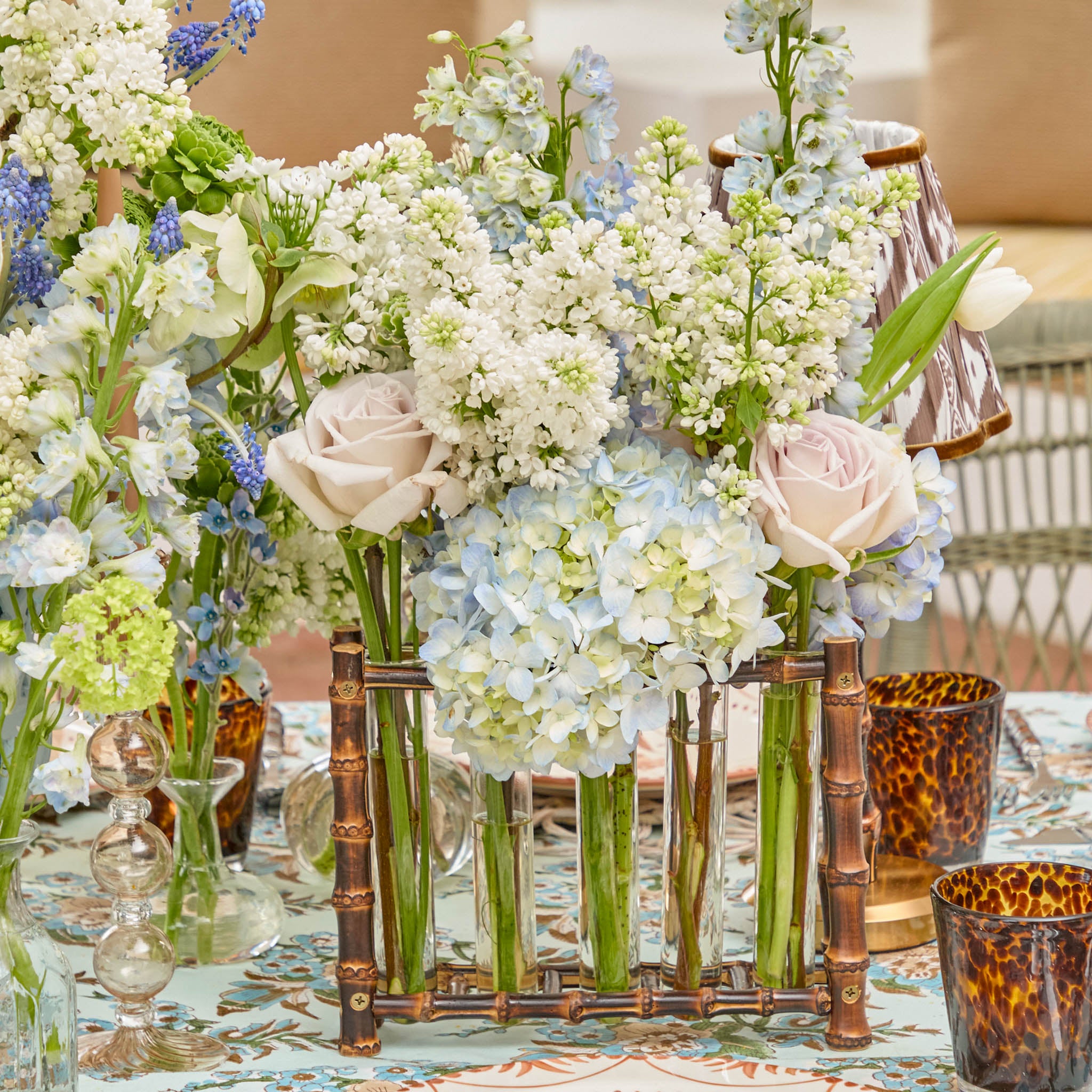 Burnt Bamboo Bud Vase