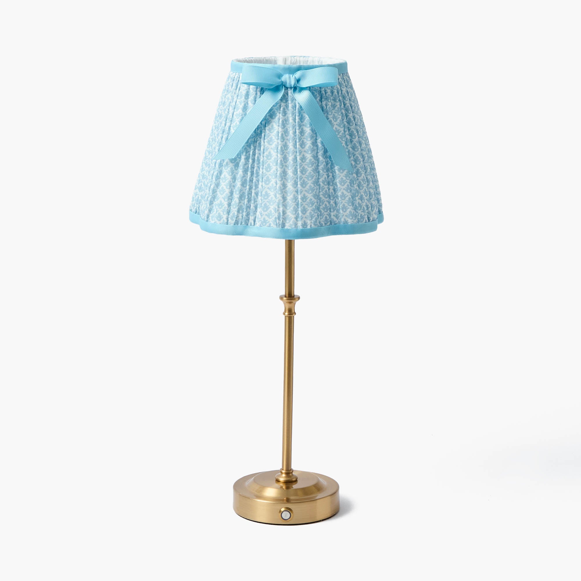 Soft Blue Lotus Bow Lampshade (18cm)