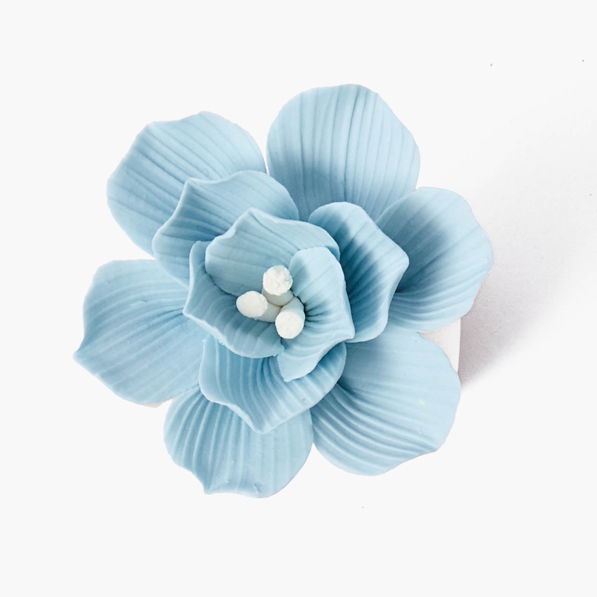 Soft Blue Fiore Napkin Rings (Set of 4)