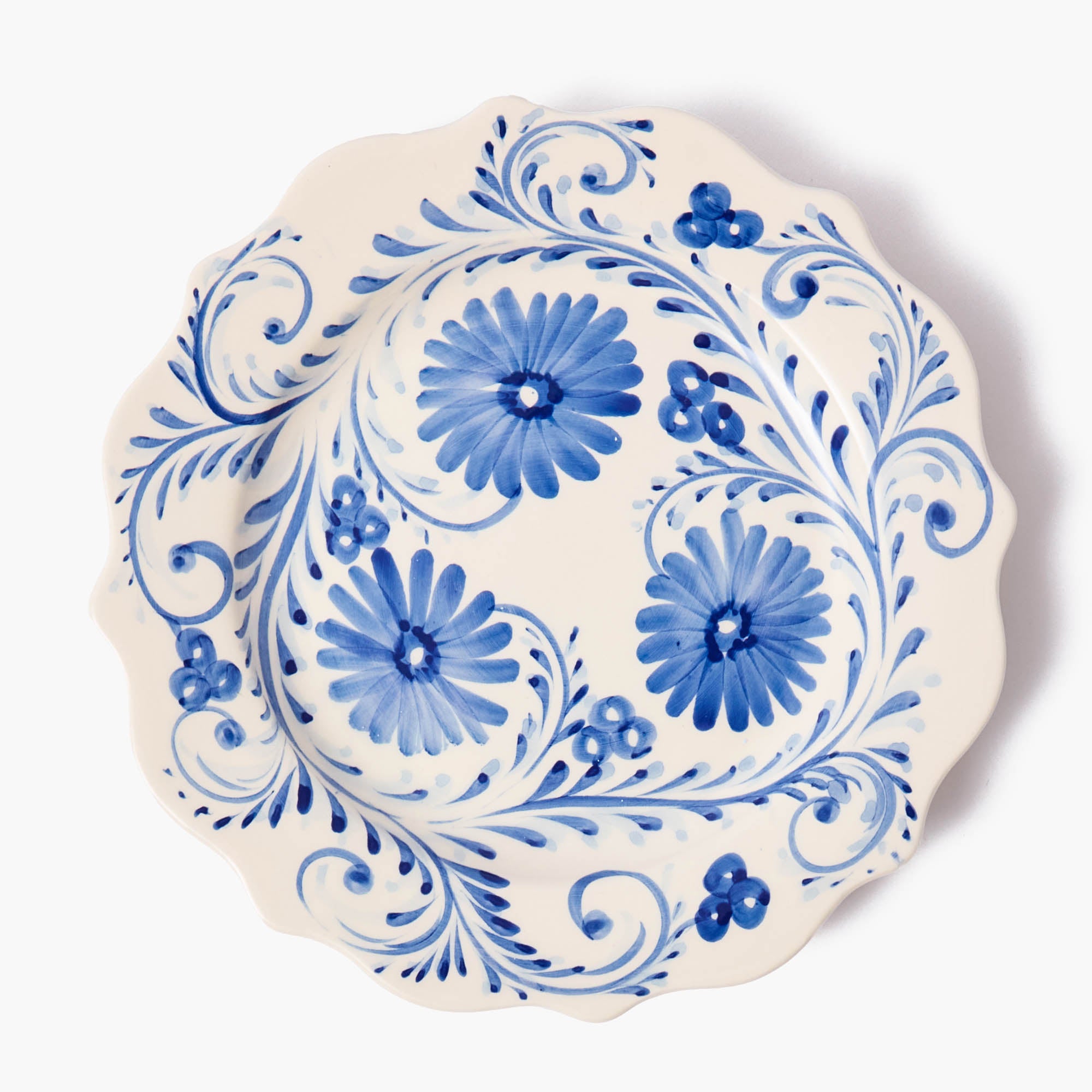 Blue Flowers Dinner Plate