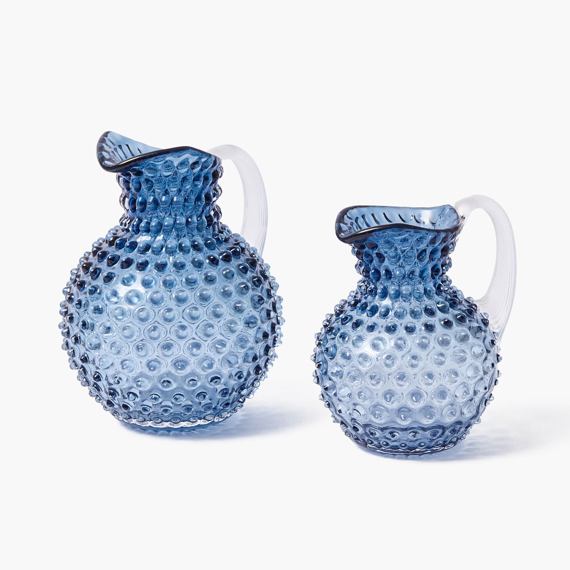 Small Blue Hobnail Jug