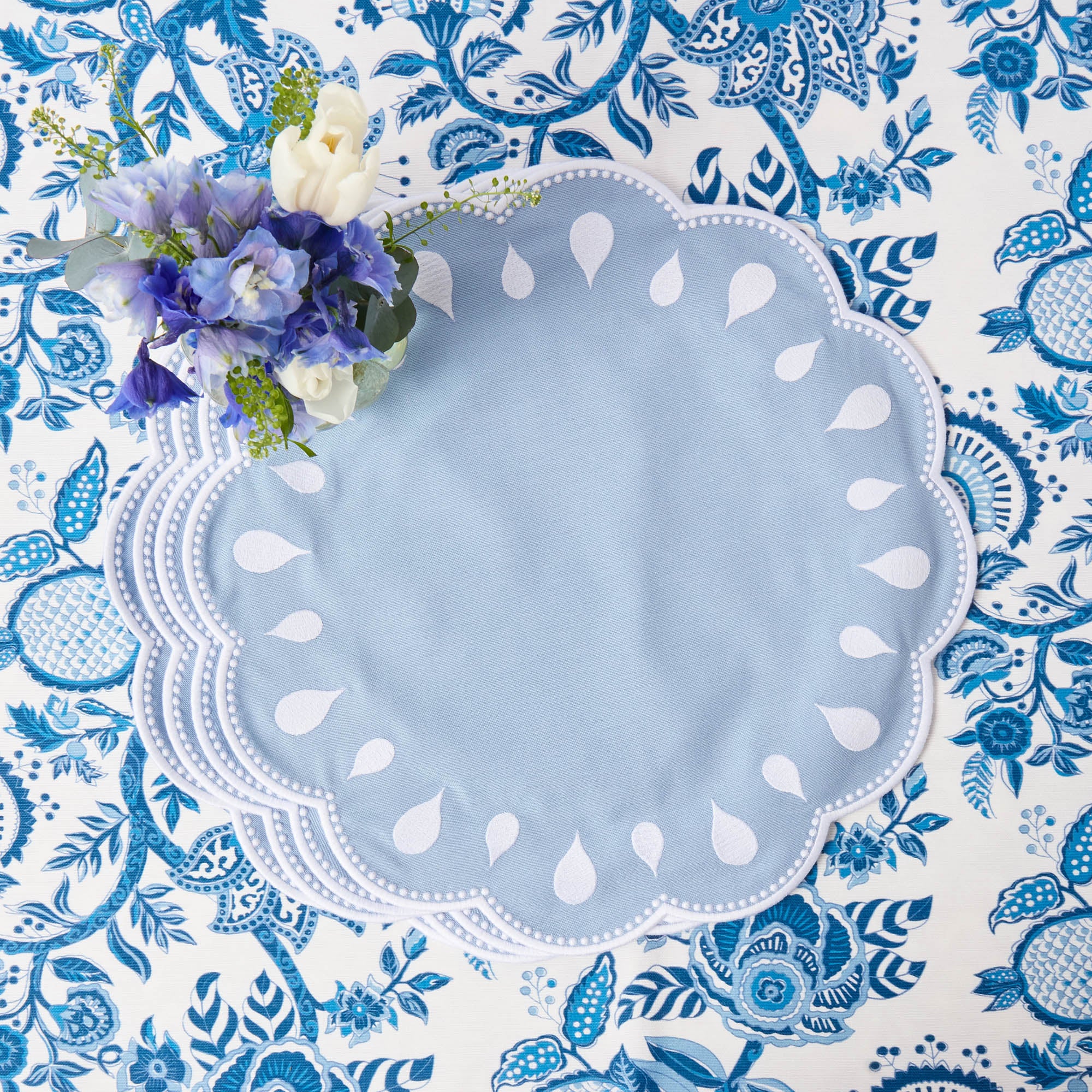 Bettina Blue & White Placemats (Set of 4)