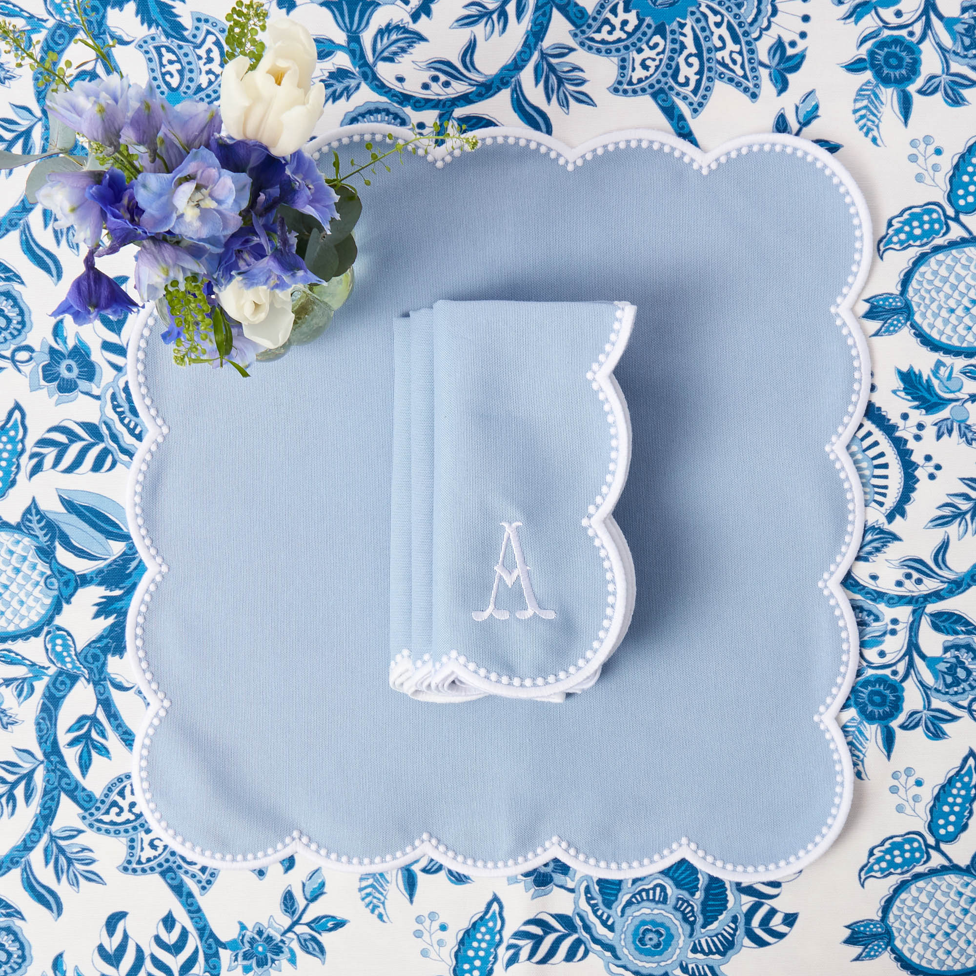 Bettina Blue & White Napkins (Set of 4)