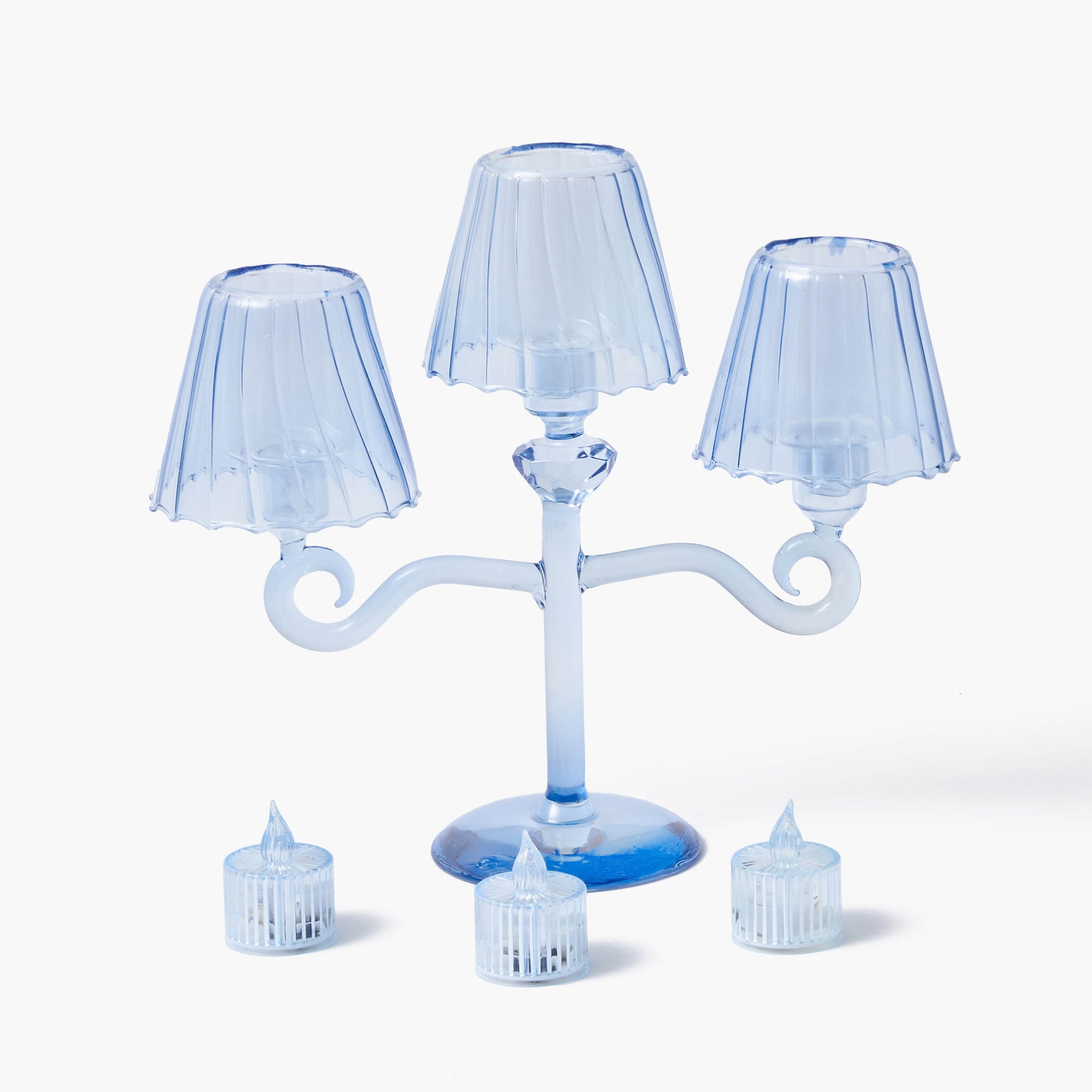 Blue Lantern Tealight Candleabra