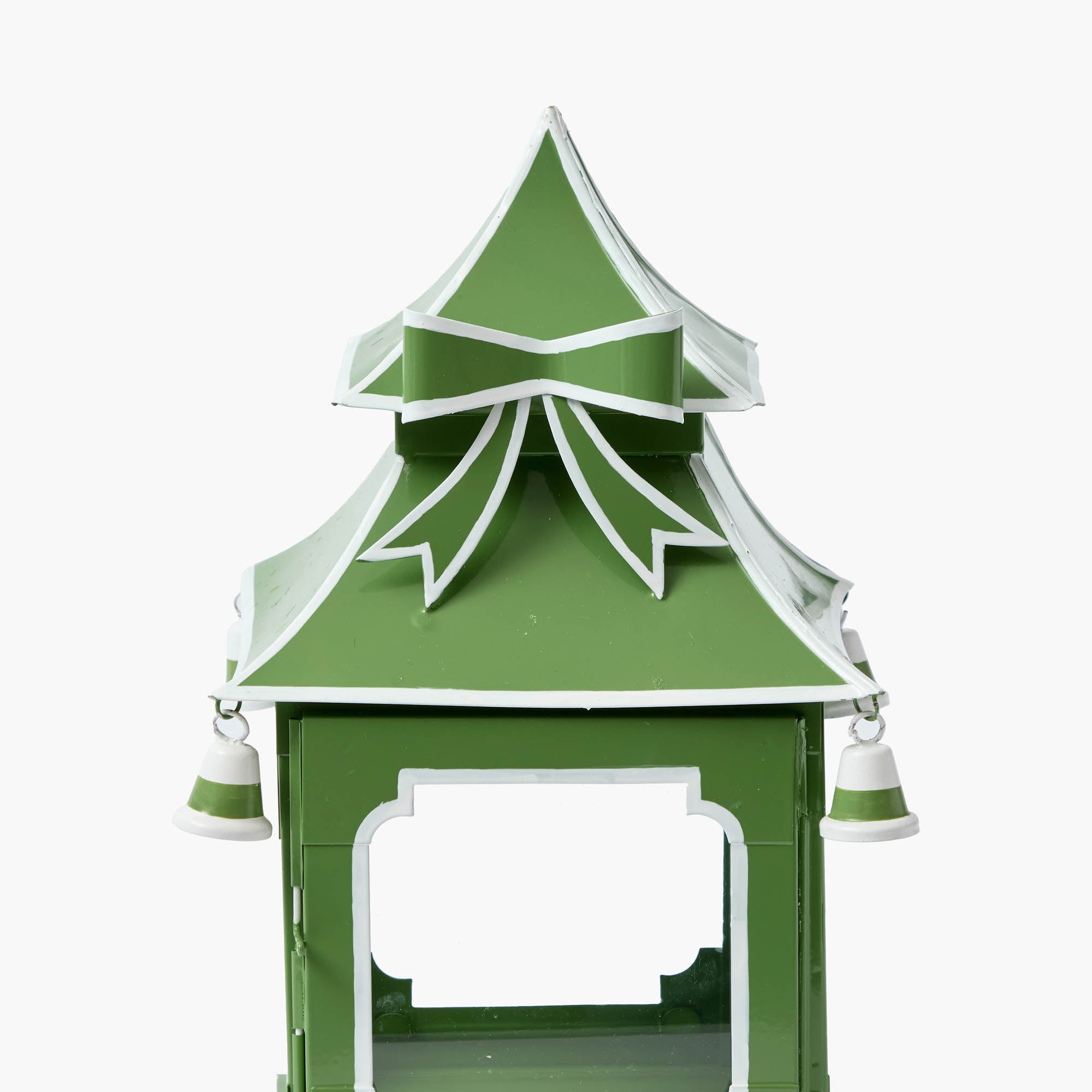 Apple Green Bow Pagoda Lantern