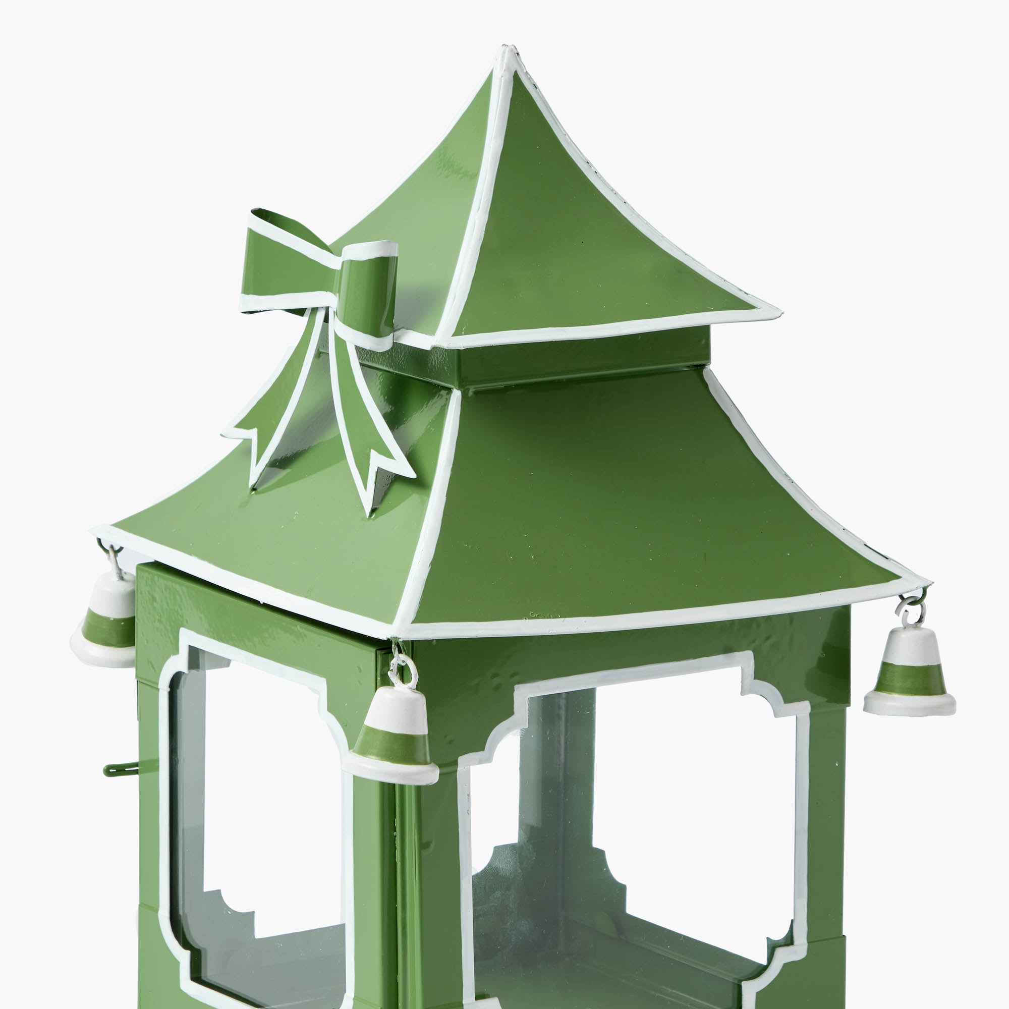 Apple Green Bow Pagoda Lantern