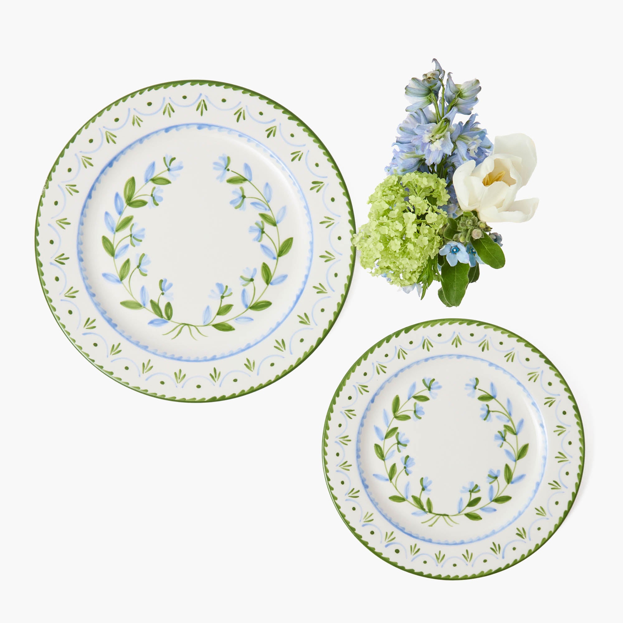 Josephine Green & Blue Starter Plate