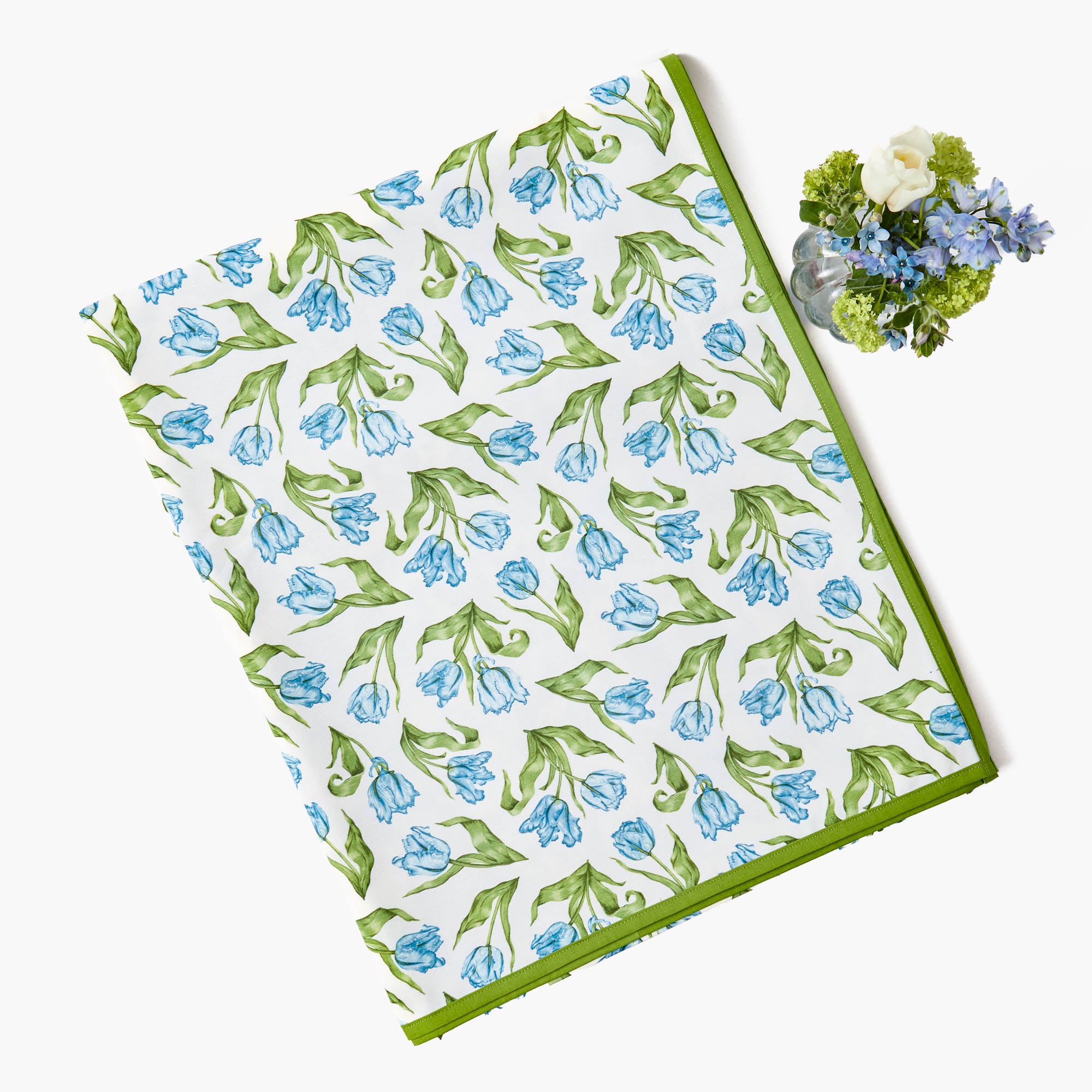 Blue Tulip Tablecloth