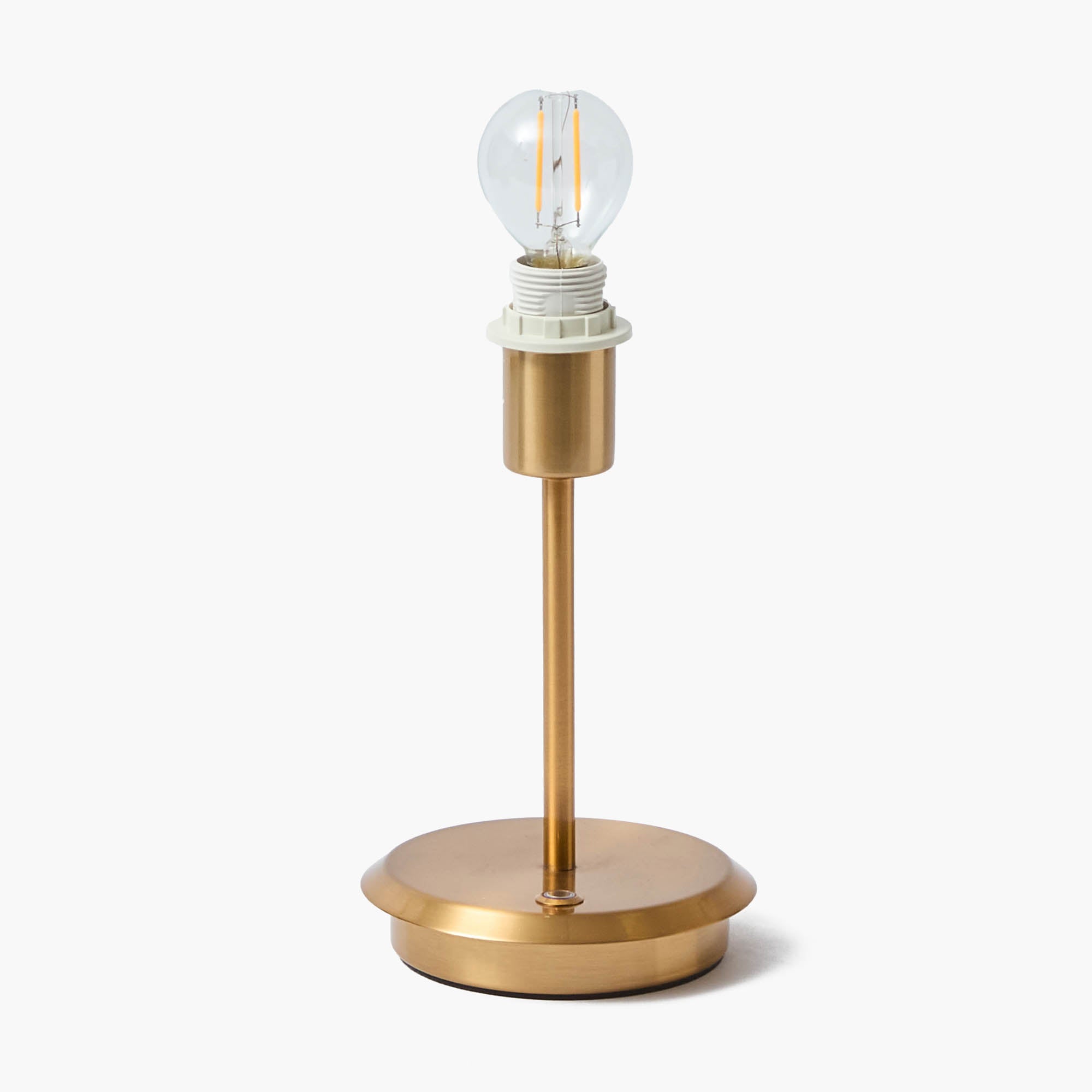 Short Rechargeable Lamp with Blue & Green Ikat Shade (18cm)