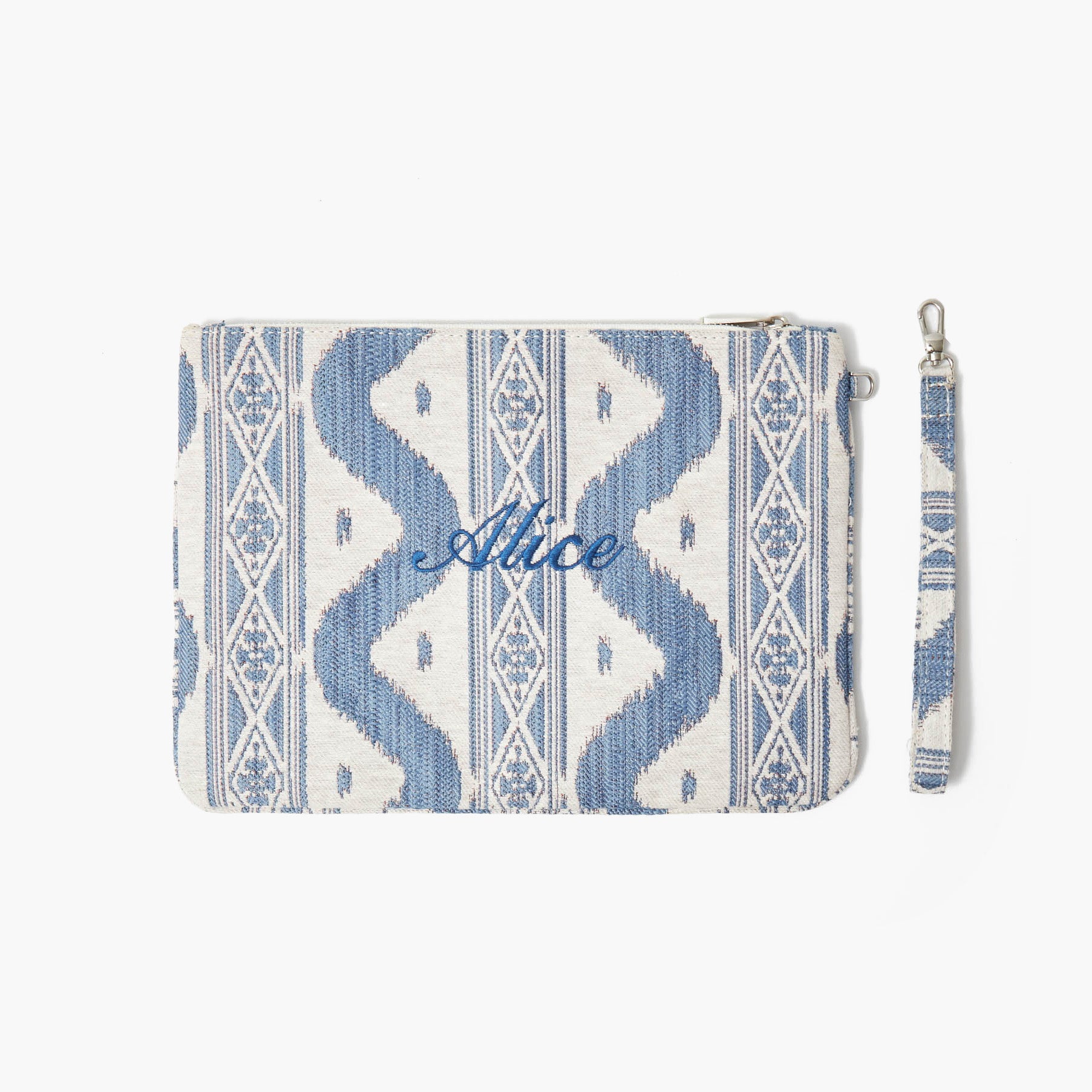 Blue Ikat Pochette