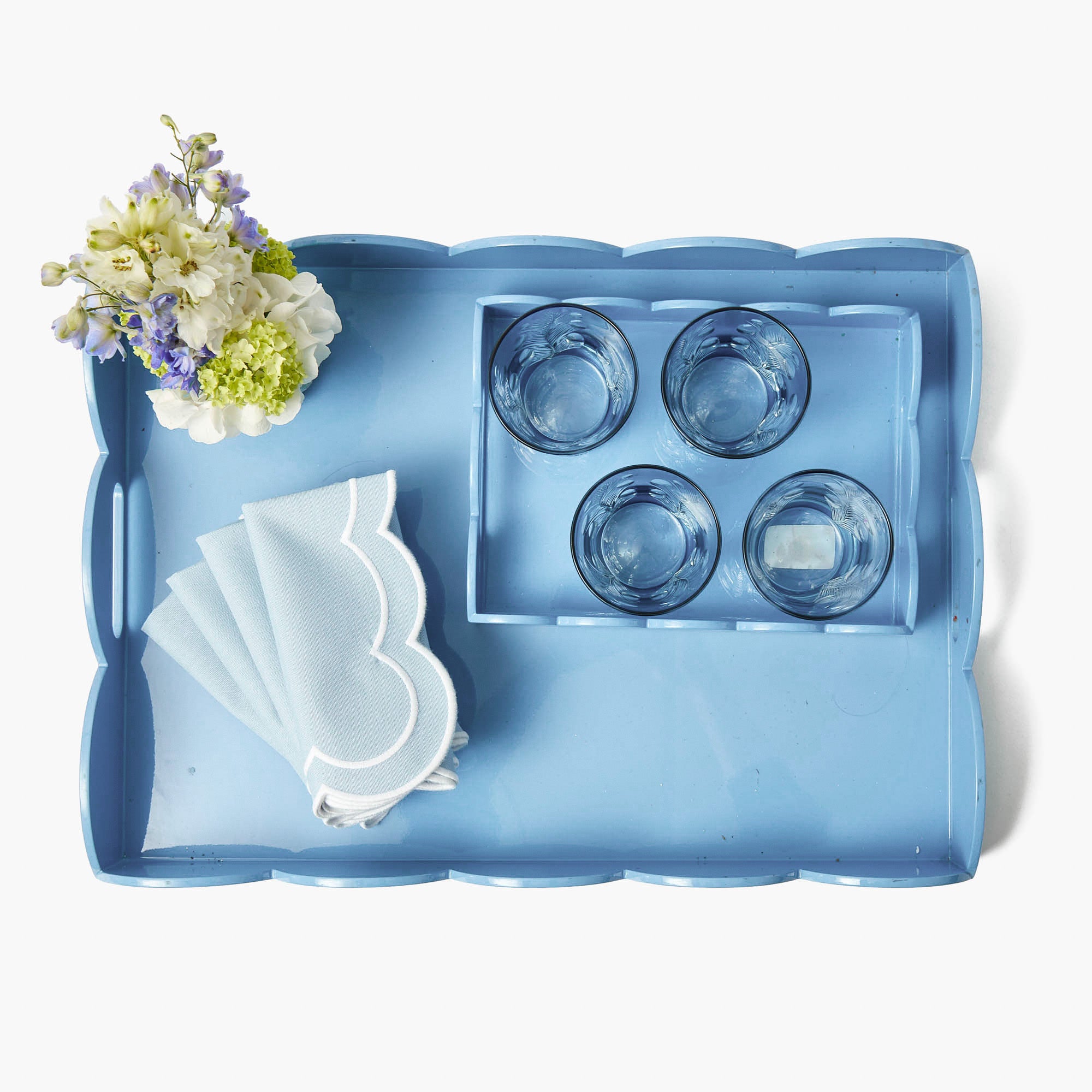 Blue Lacquer Trayscape