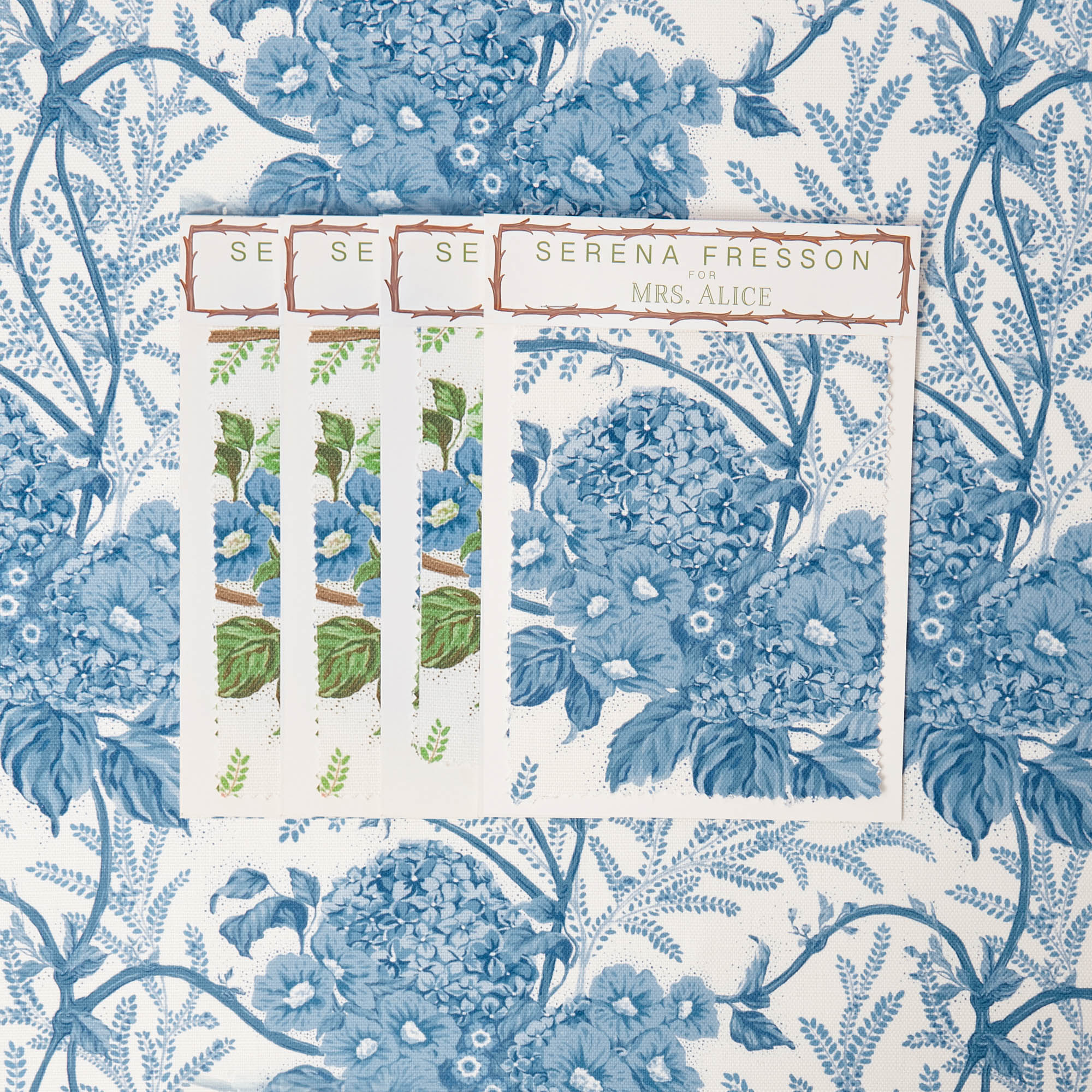 Blue Lady Isabella's Garden Fabric