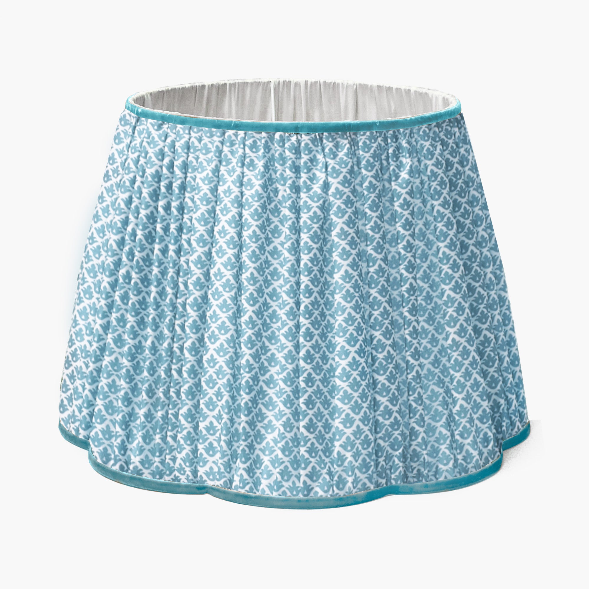 Soft Blue Lotus Lampshade (40cm)