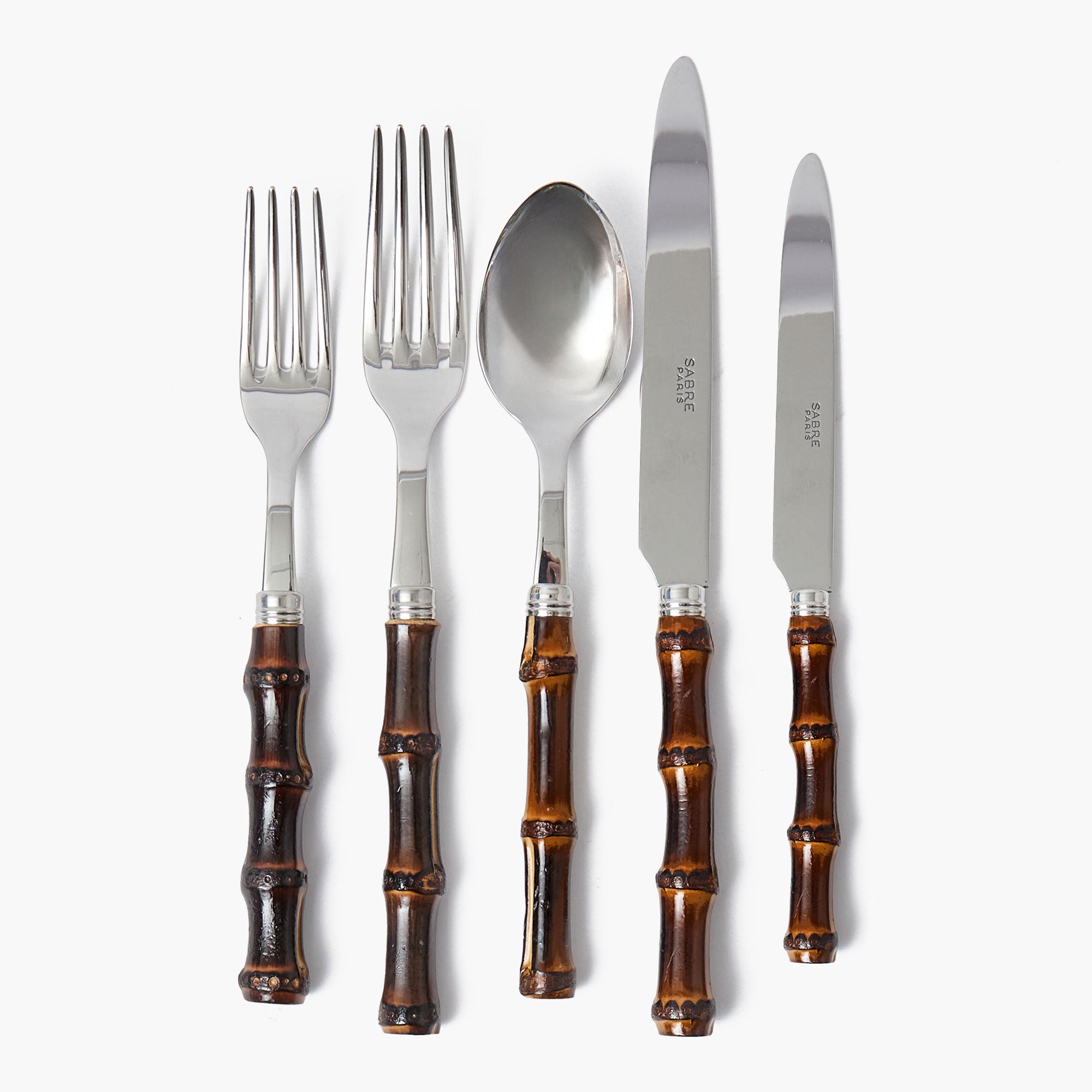 Burnt Bamboo Cutlery (5 Piece)