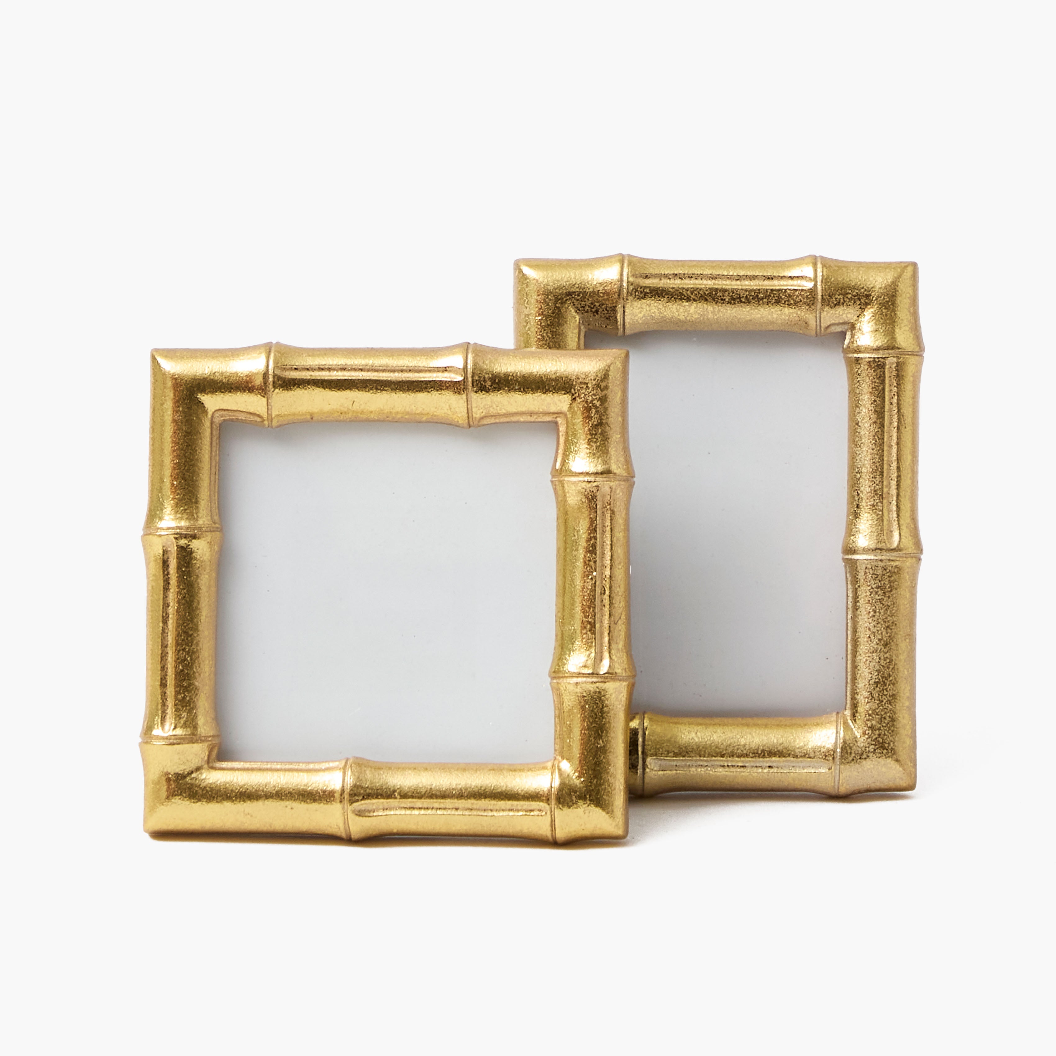Gold Mini Bamboo Photo Frames (Set of 4)