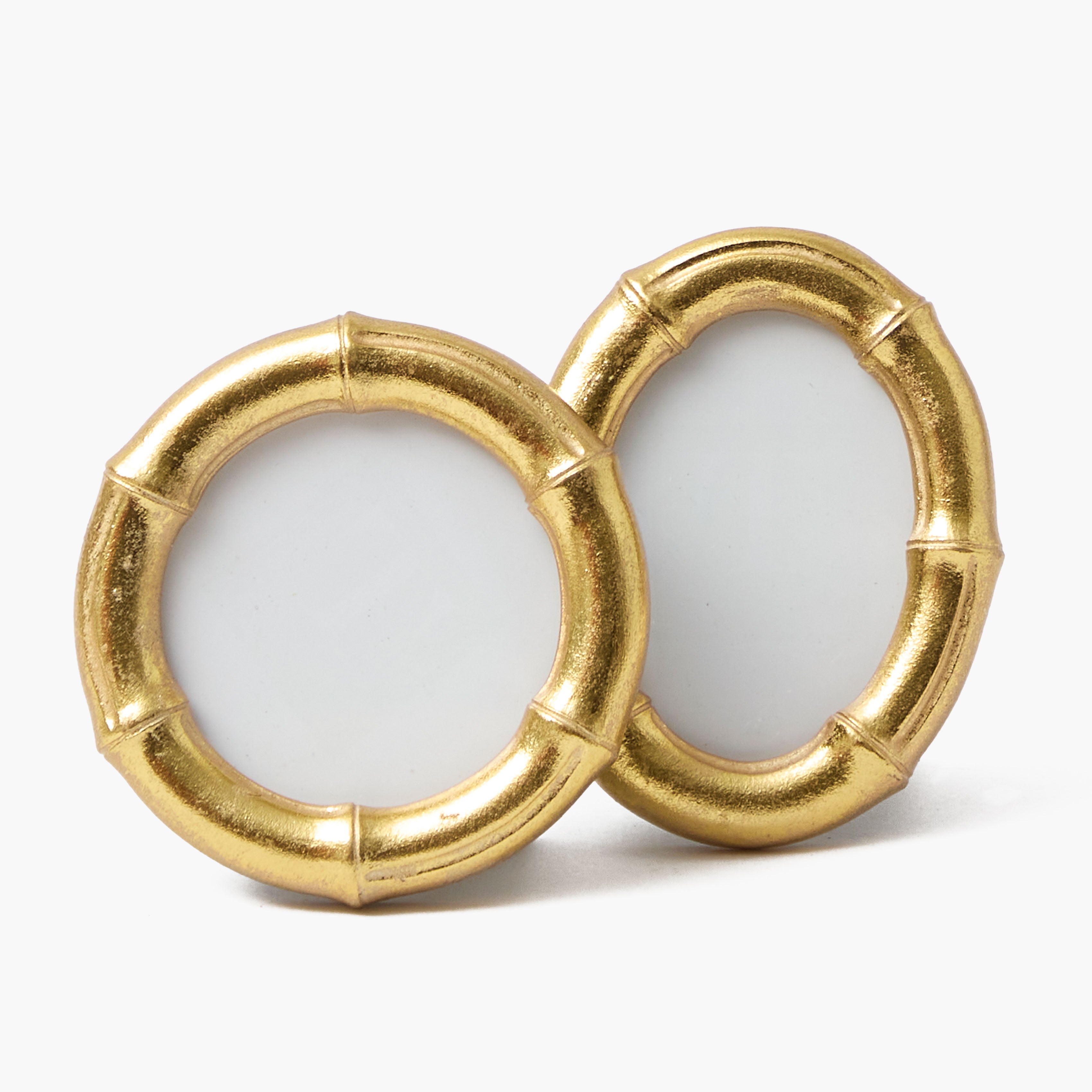 Gold Mini Bamboo Photo Frames (Set of 4)