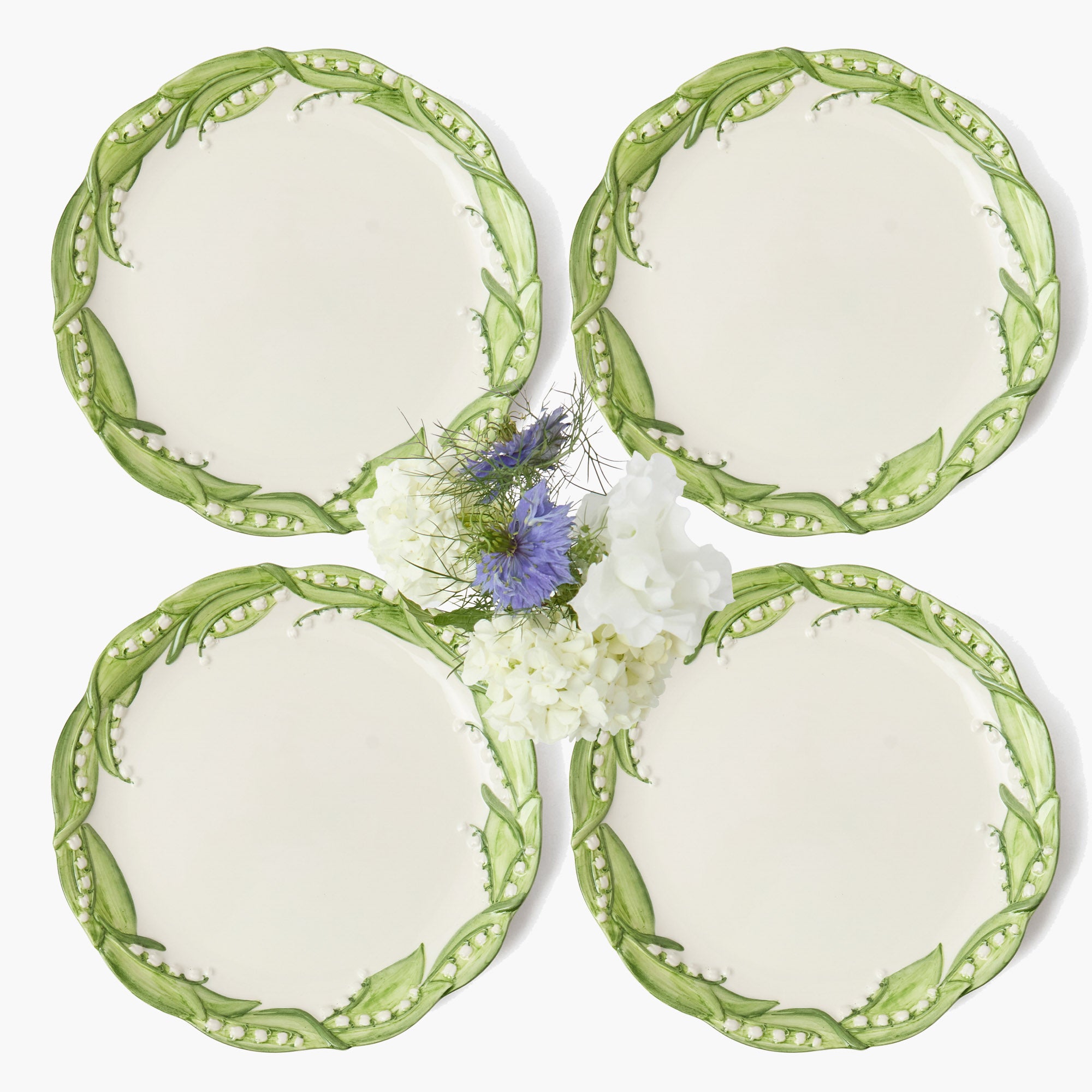 Lily of the Valley Dinner Plates (Set of 4)