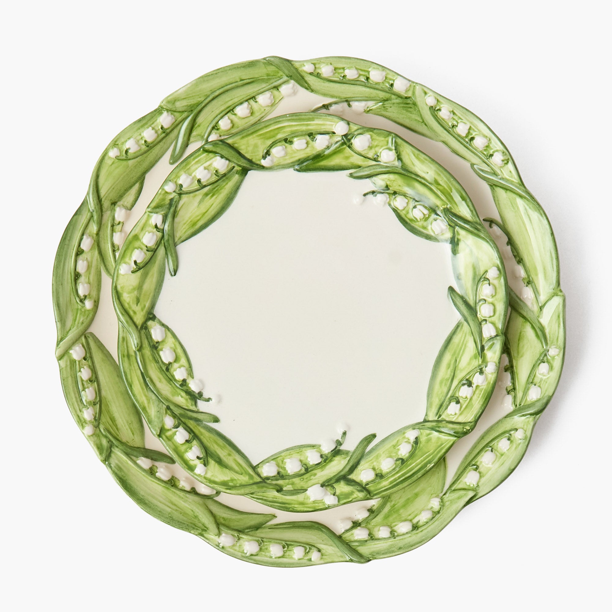 Lily of the Valley Dinner & Starter Plates (Set of 4)