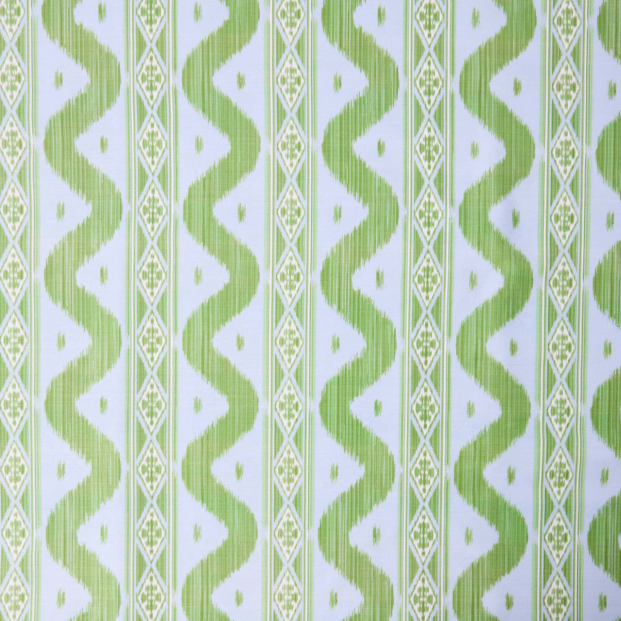 Blue & Green Ikat Tablecloth