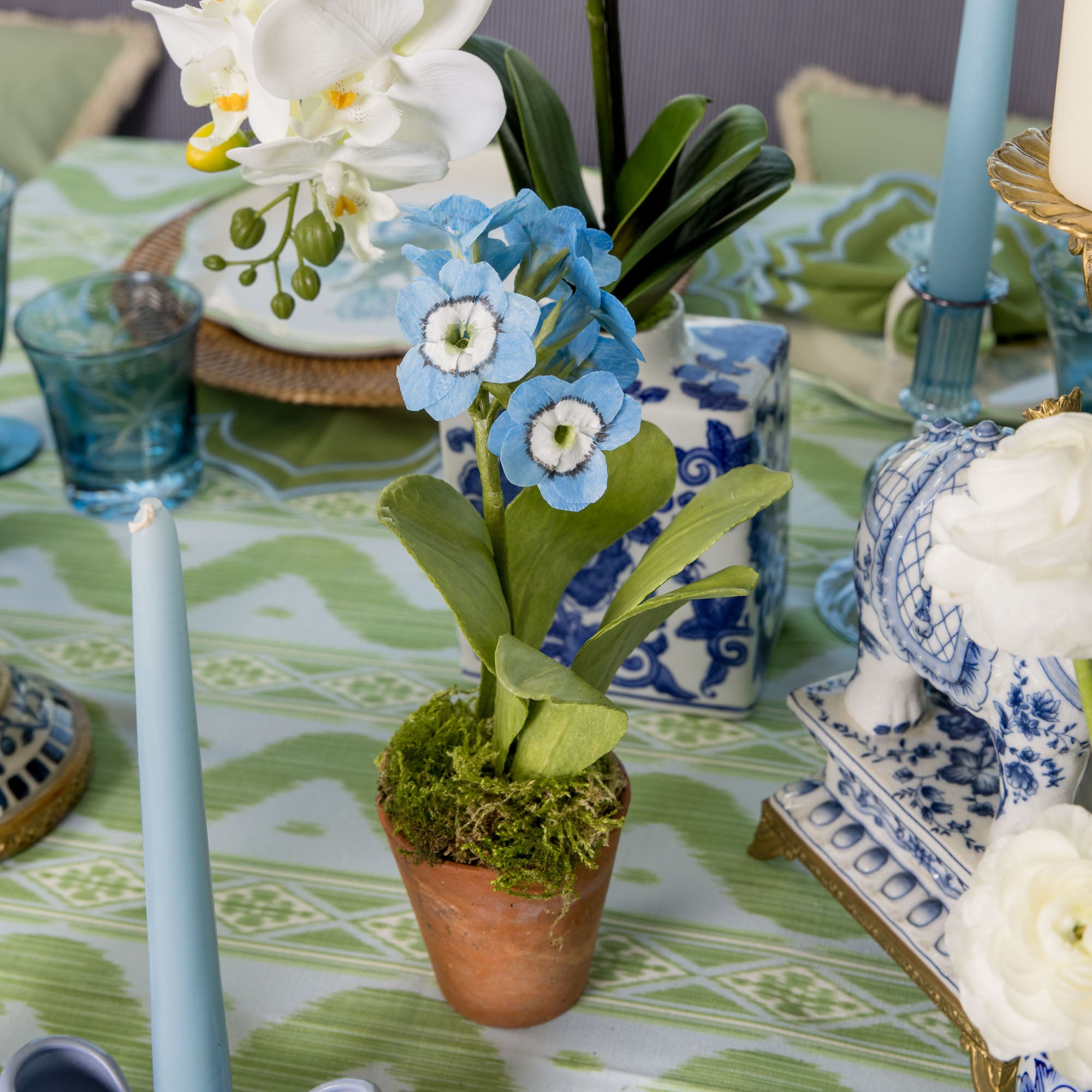 Mrs. Alice Handpainted Blue Auricula