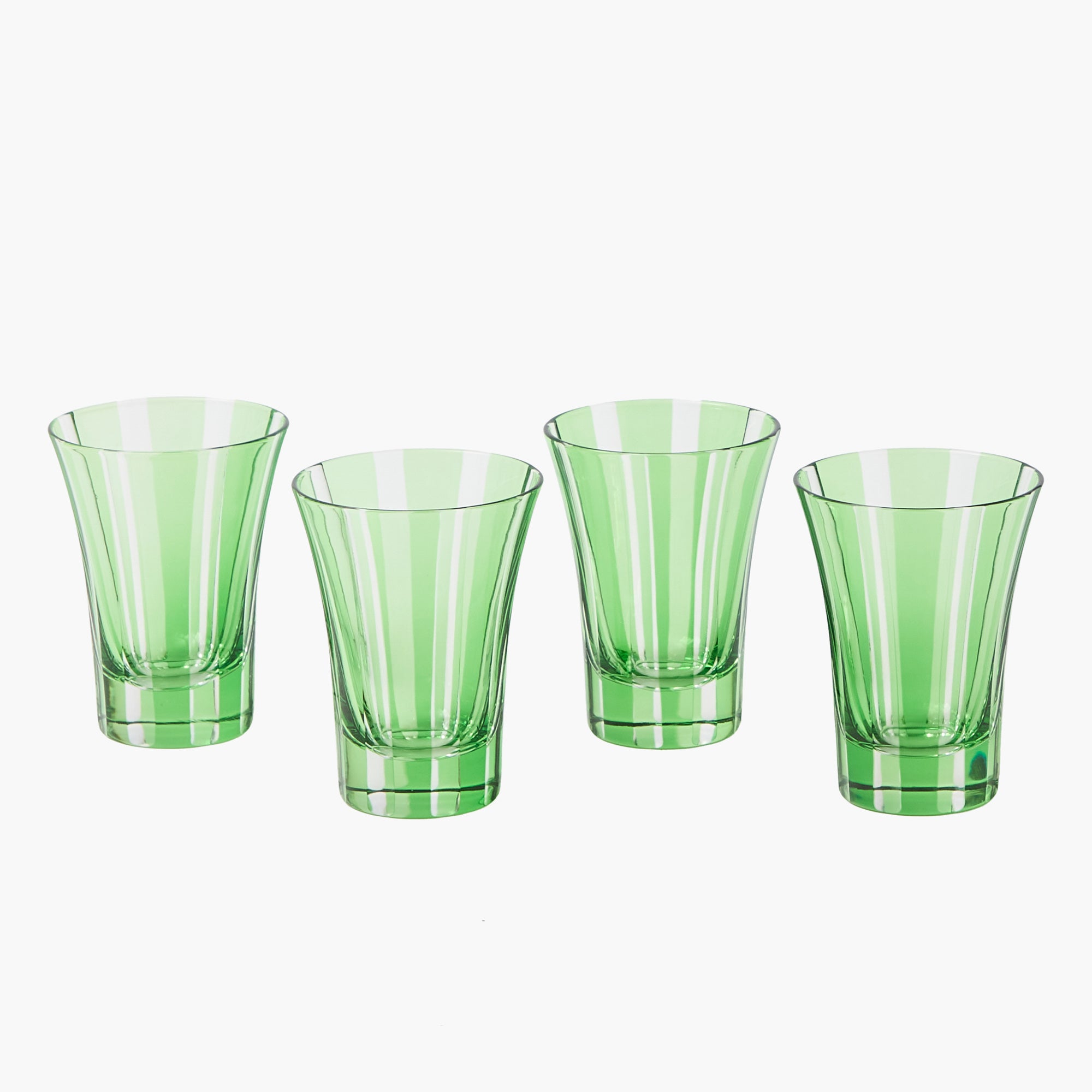 Green Positano Glasses (Set of 4)