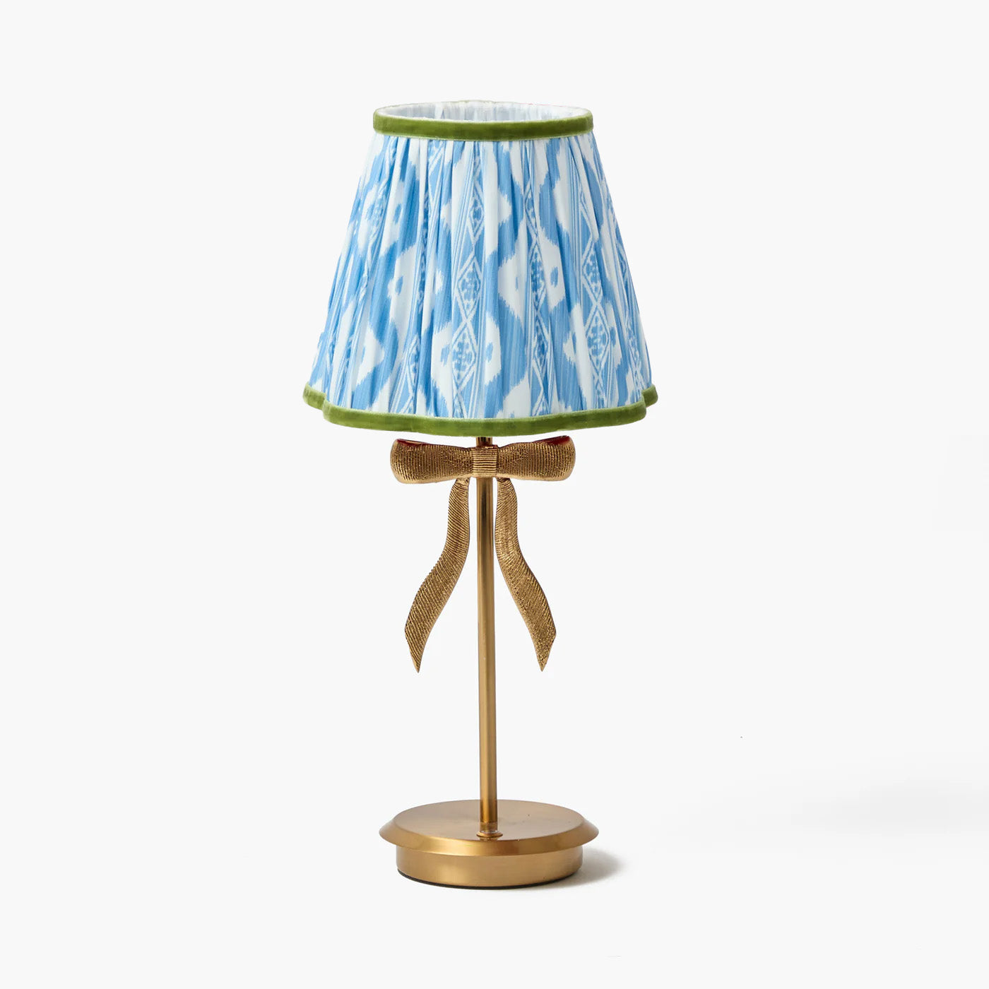 Blue & Green Ikat Lampshade (18cm)