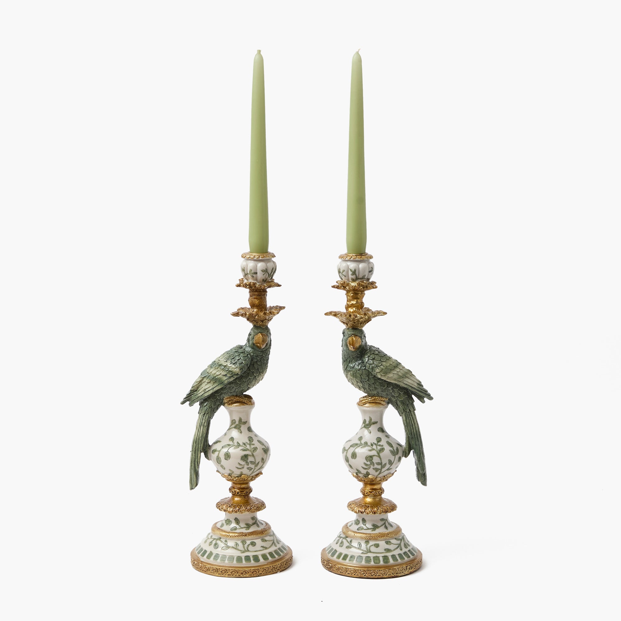 Spring Green Candles (Set of 8)