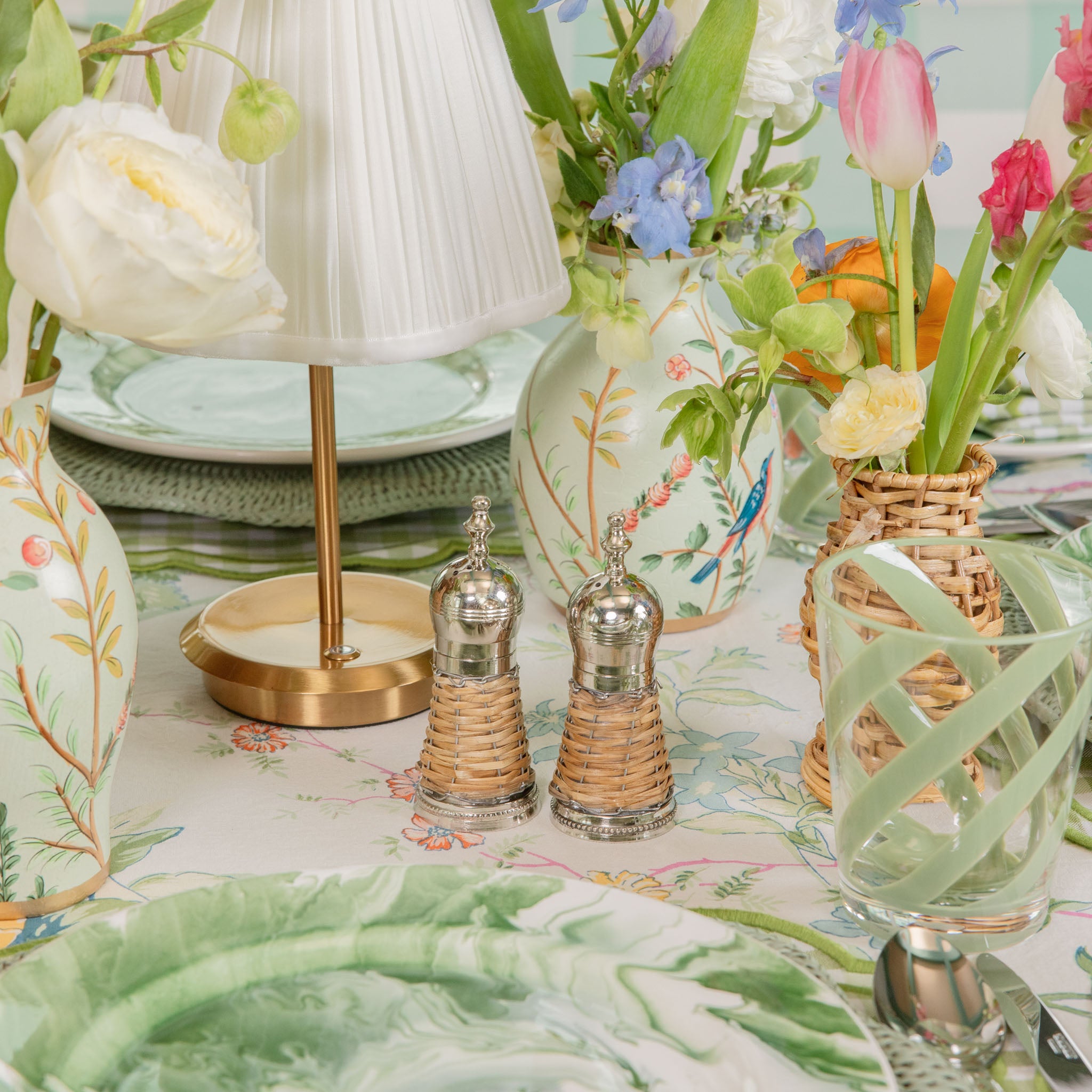 Rattan Salt & Pepper Set