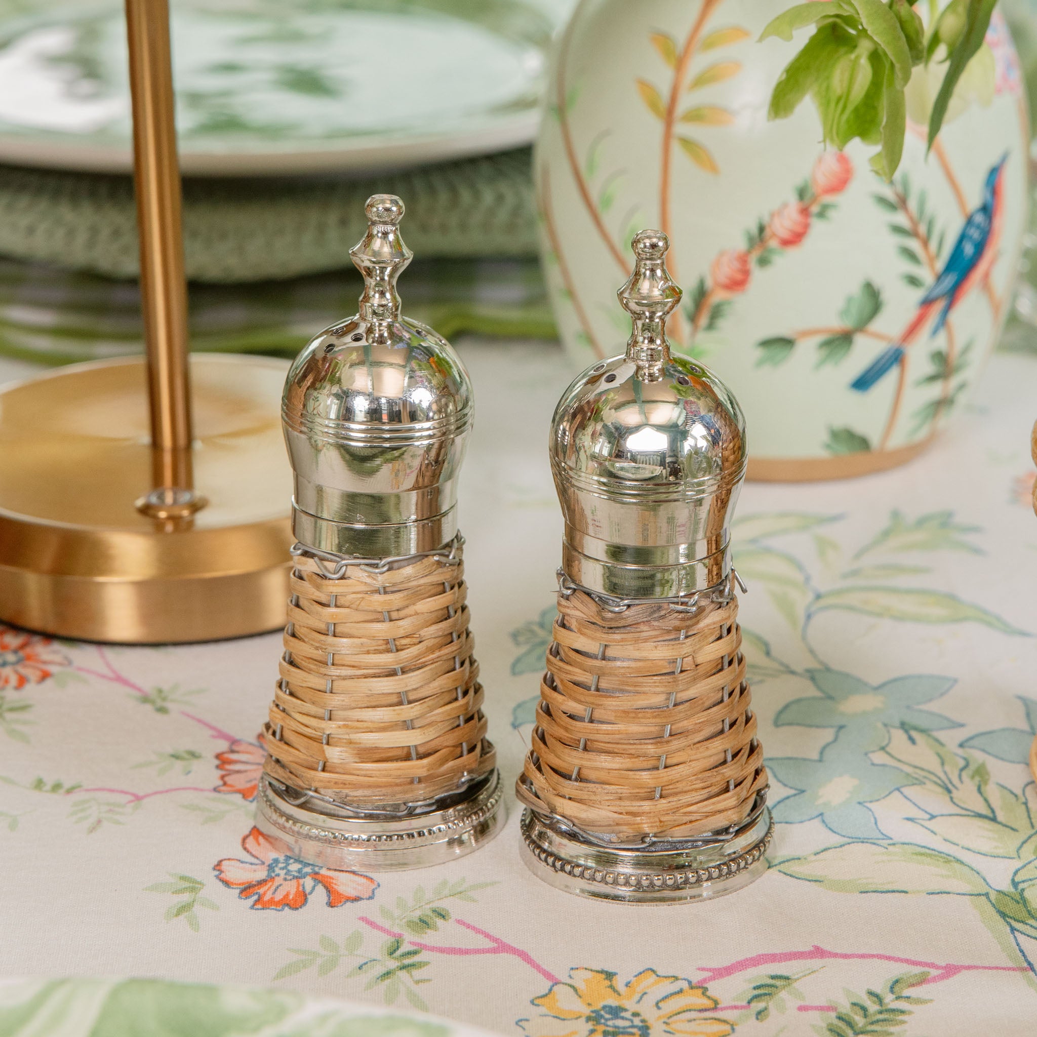 Rattan Salt & Pepper Set