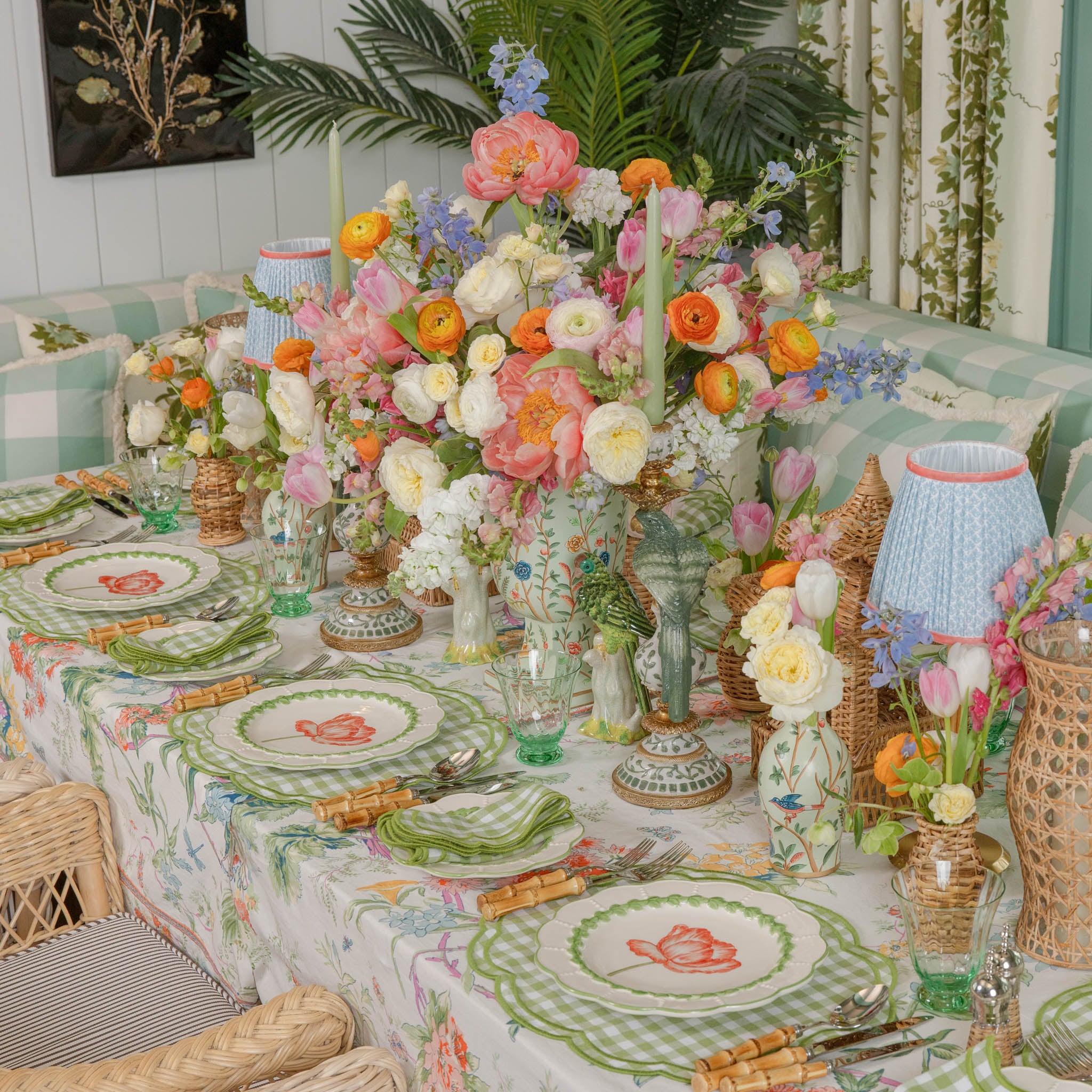 Eloise Green Gingham Placemats (Set of 4)