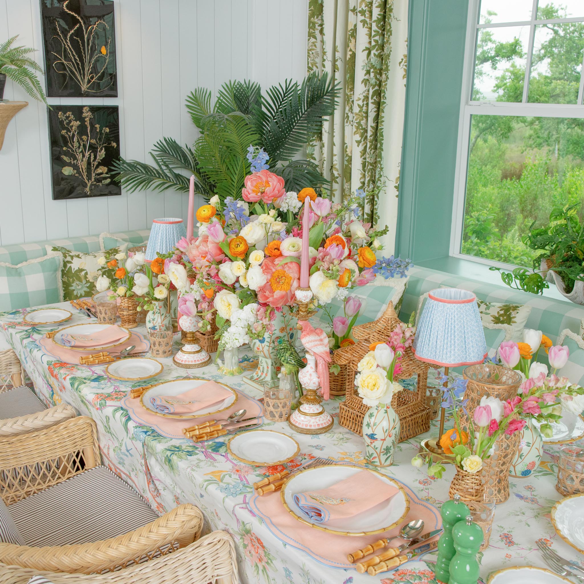 Nancy Bamboo Dinner & Starter Plates (Set of 8)