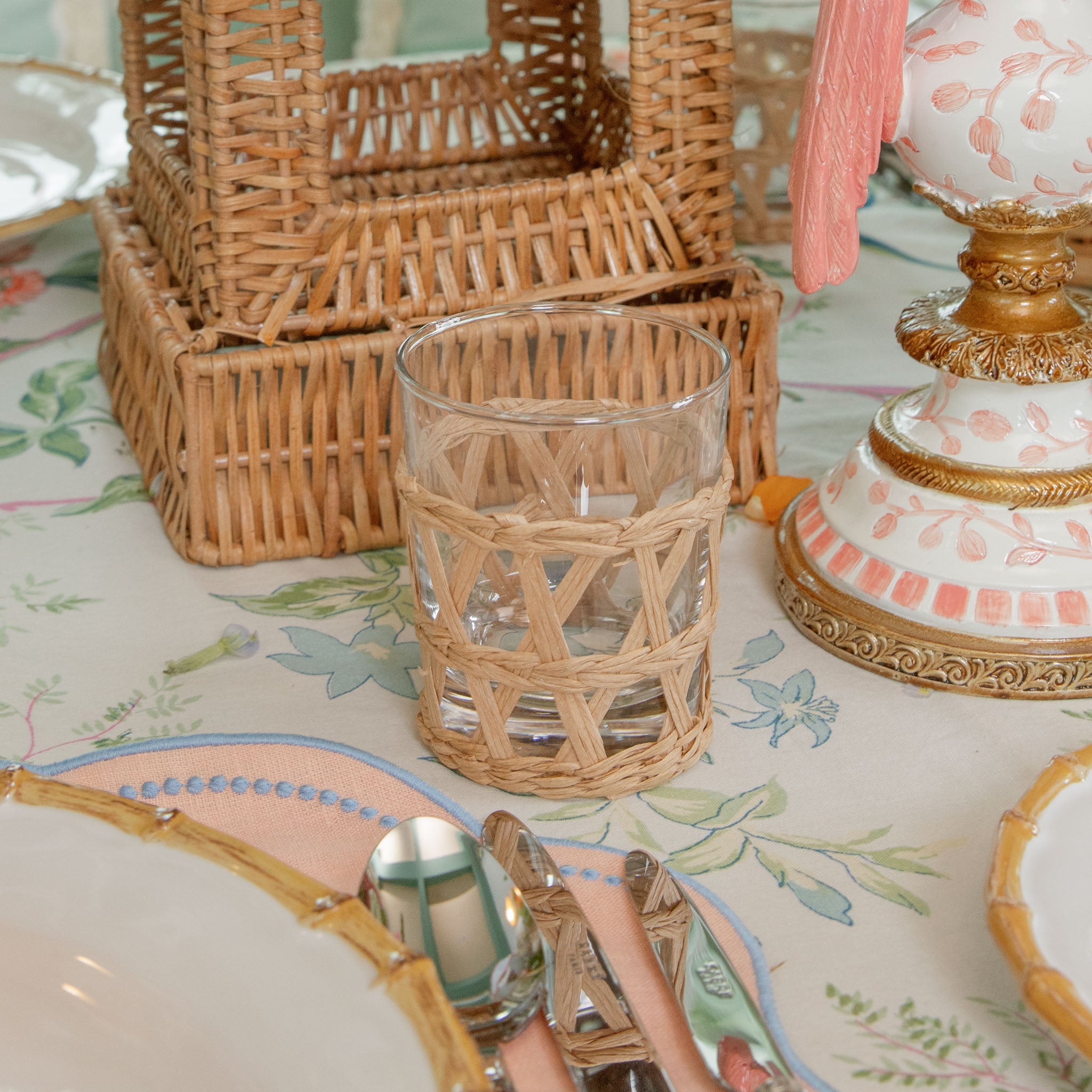 Raffia Water Glasses (Set of 4)