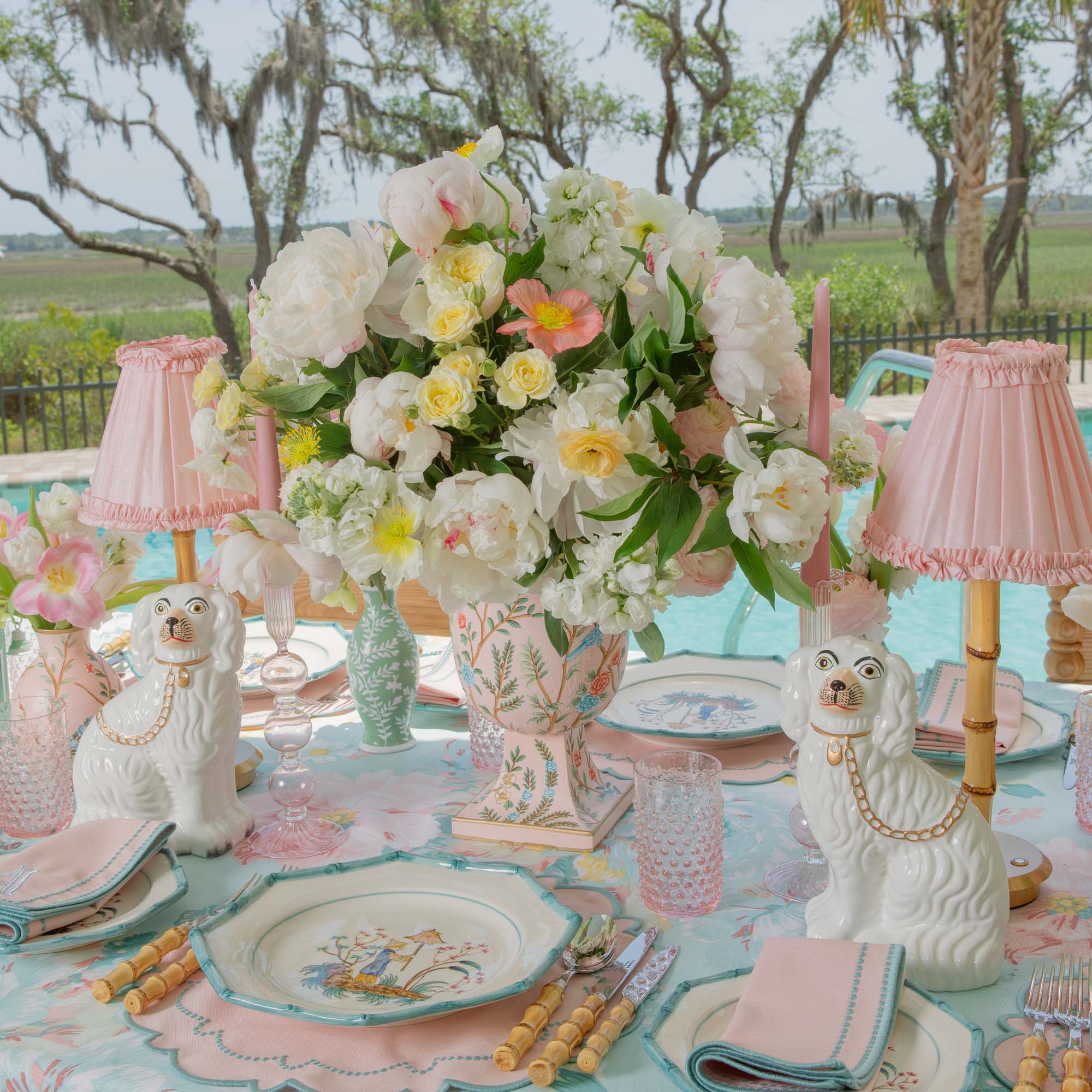 Pale Pink Silk Frilled Lampshade (18cm)