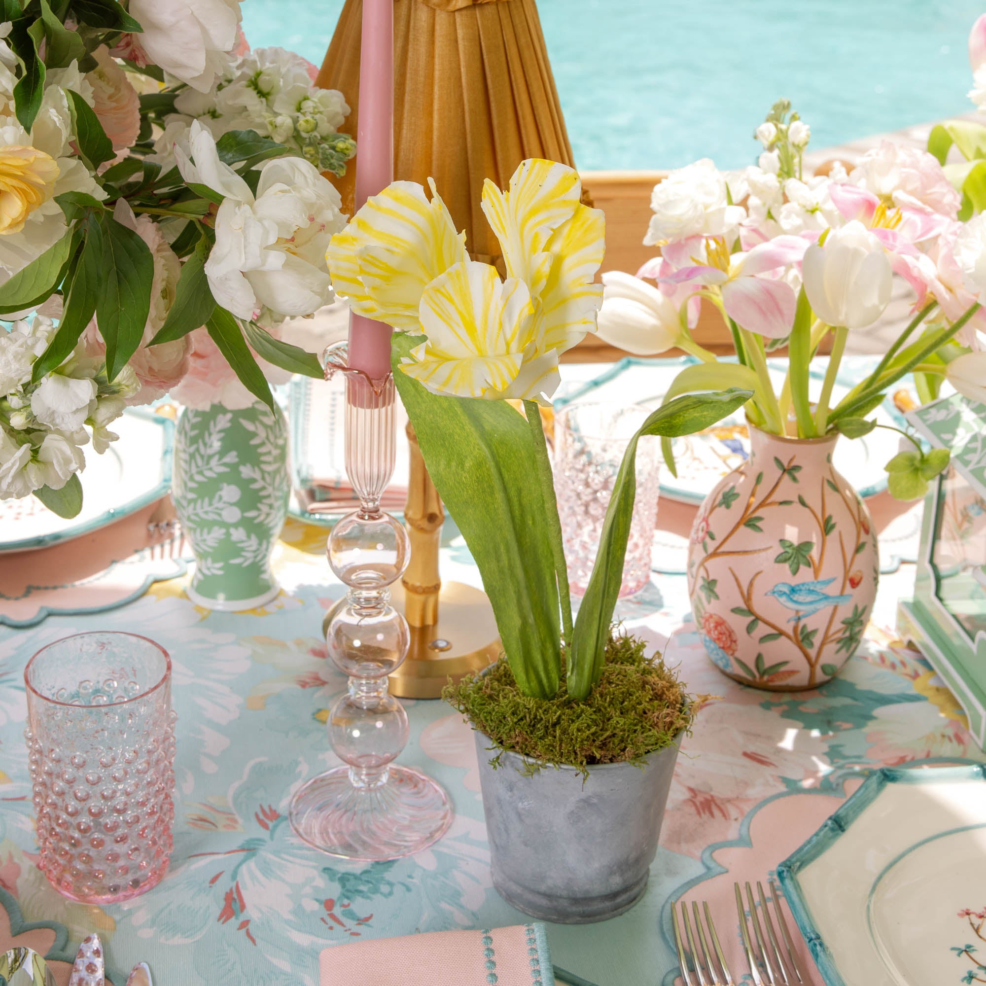 Mrs. Alice Handpainted Yellow Tulip