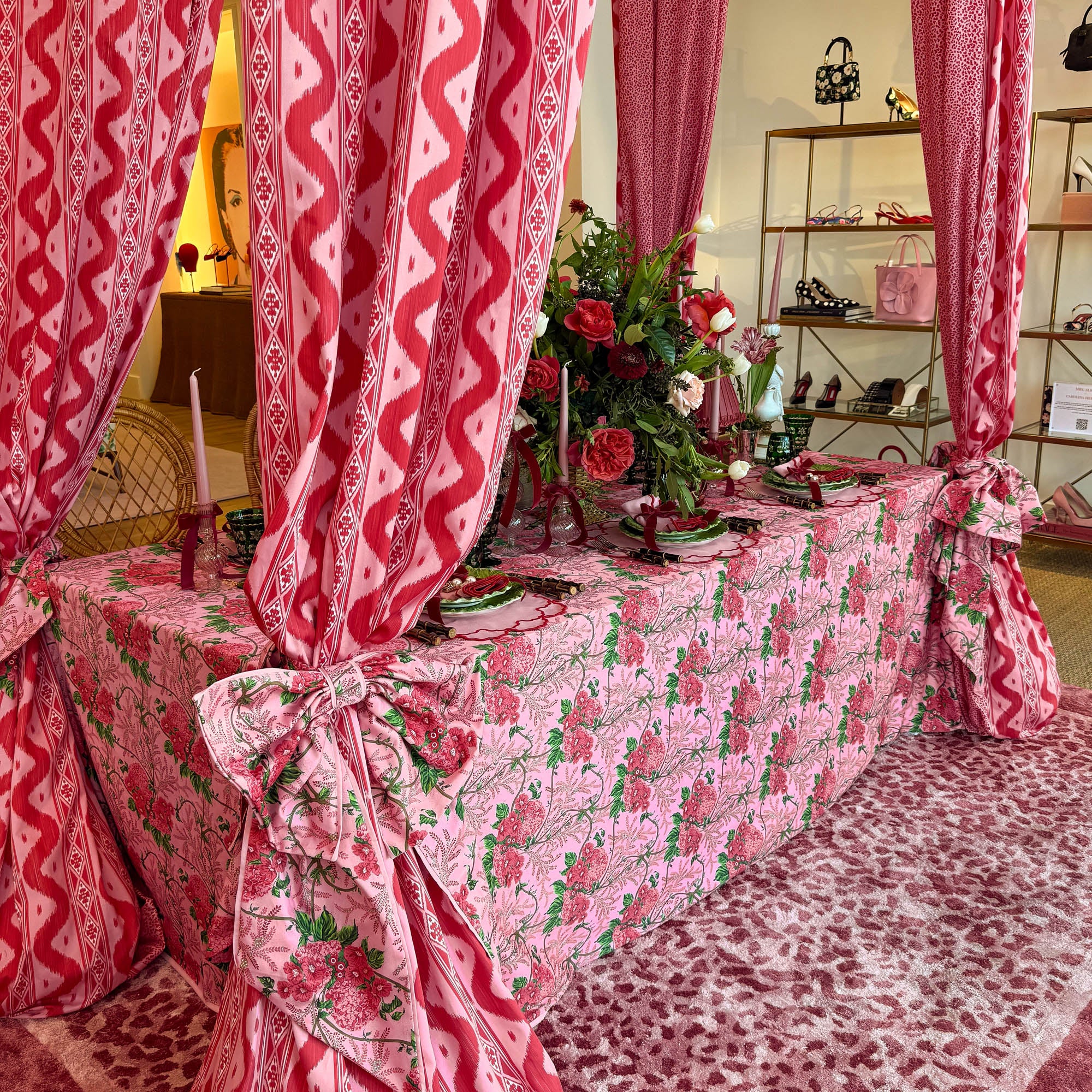 Carolina Pink Napkins (Set of 4)