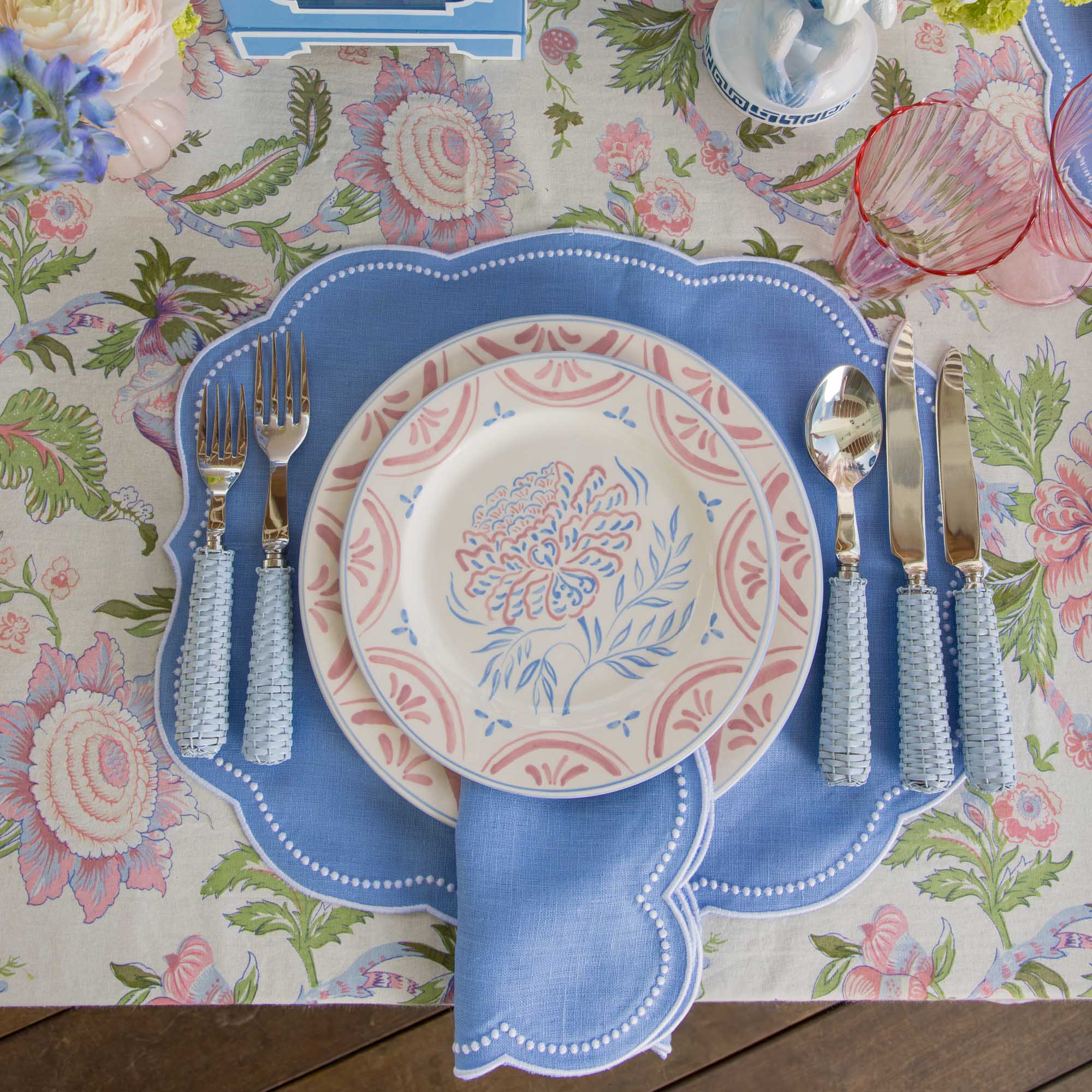 Eloise Periwinkle Linen Napkins (Set of 4)