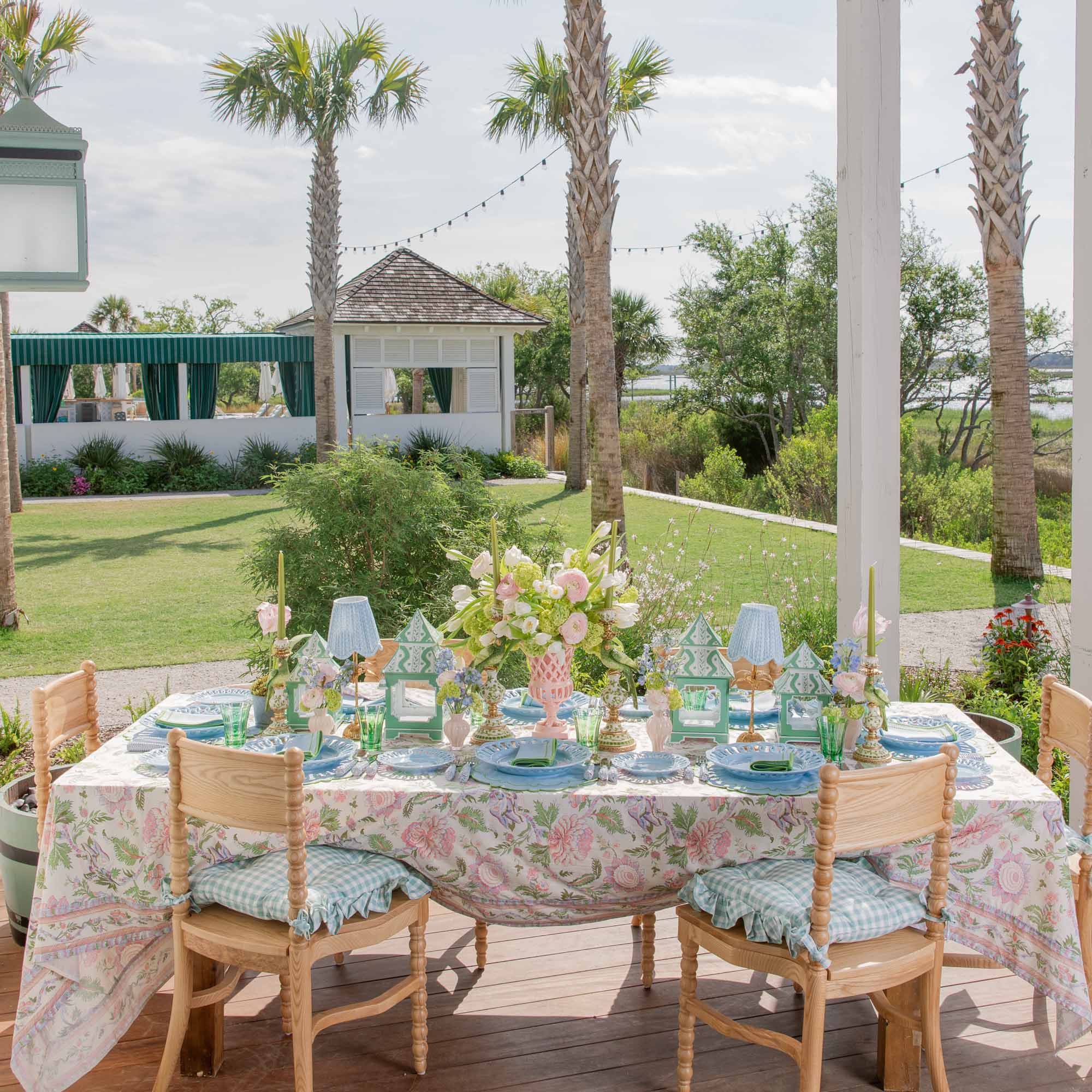 Pink Peony Tablecloth