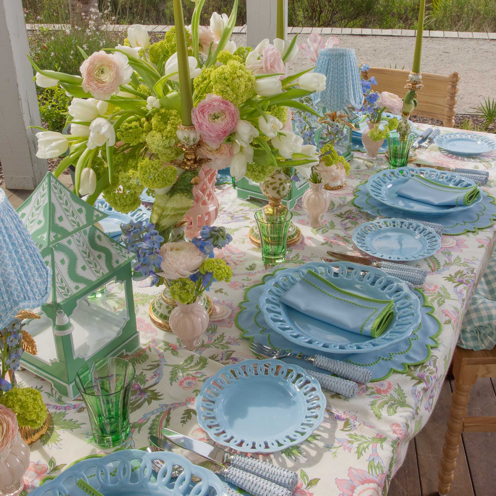 Soft Blue Lace Dinner Plate