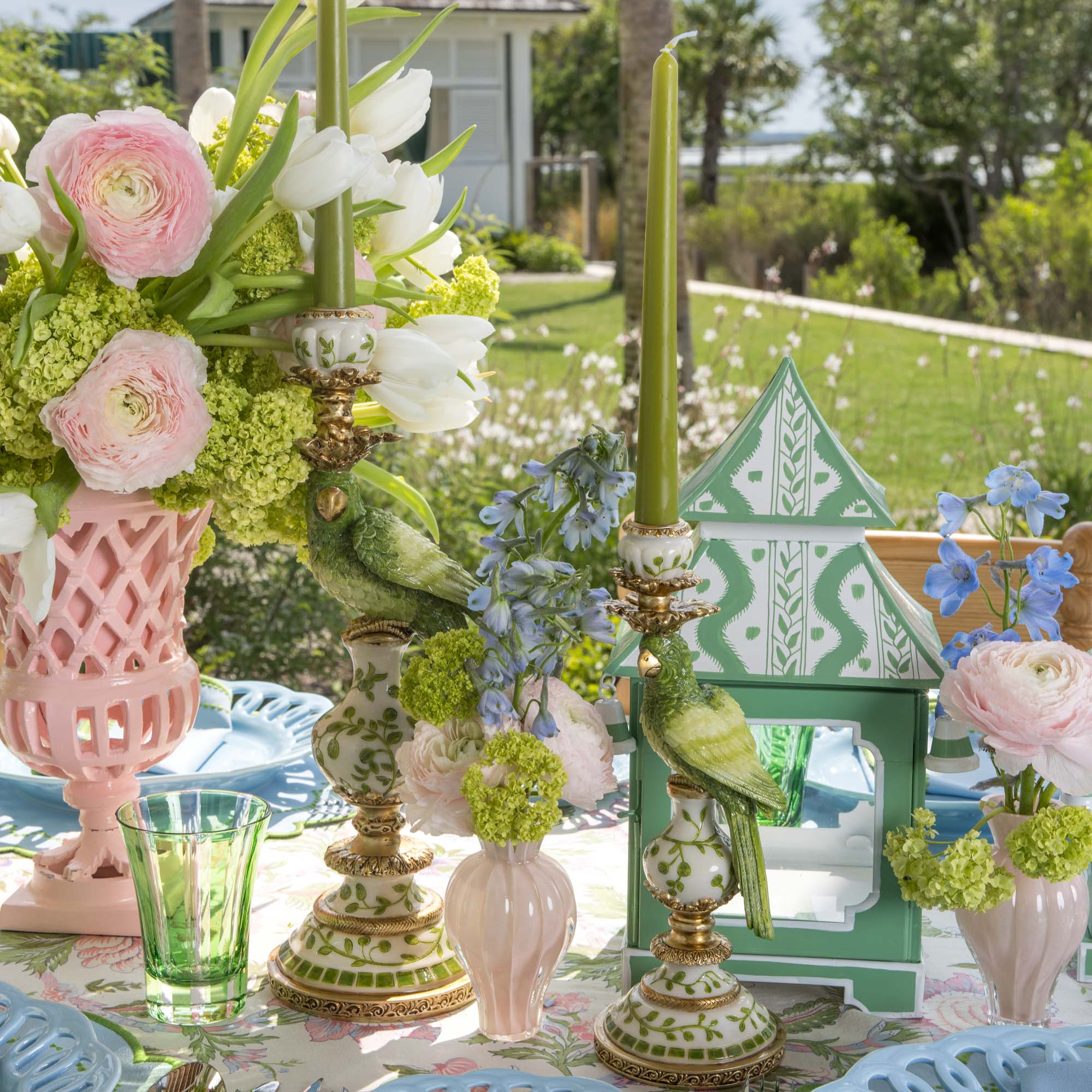 Apple Green Candles (Set of 8)