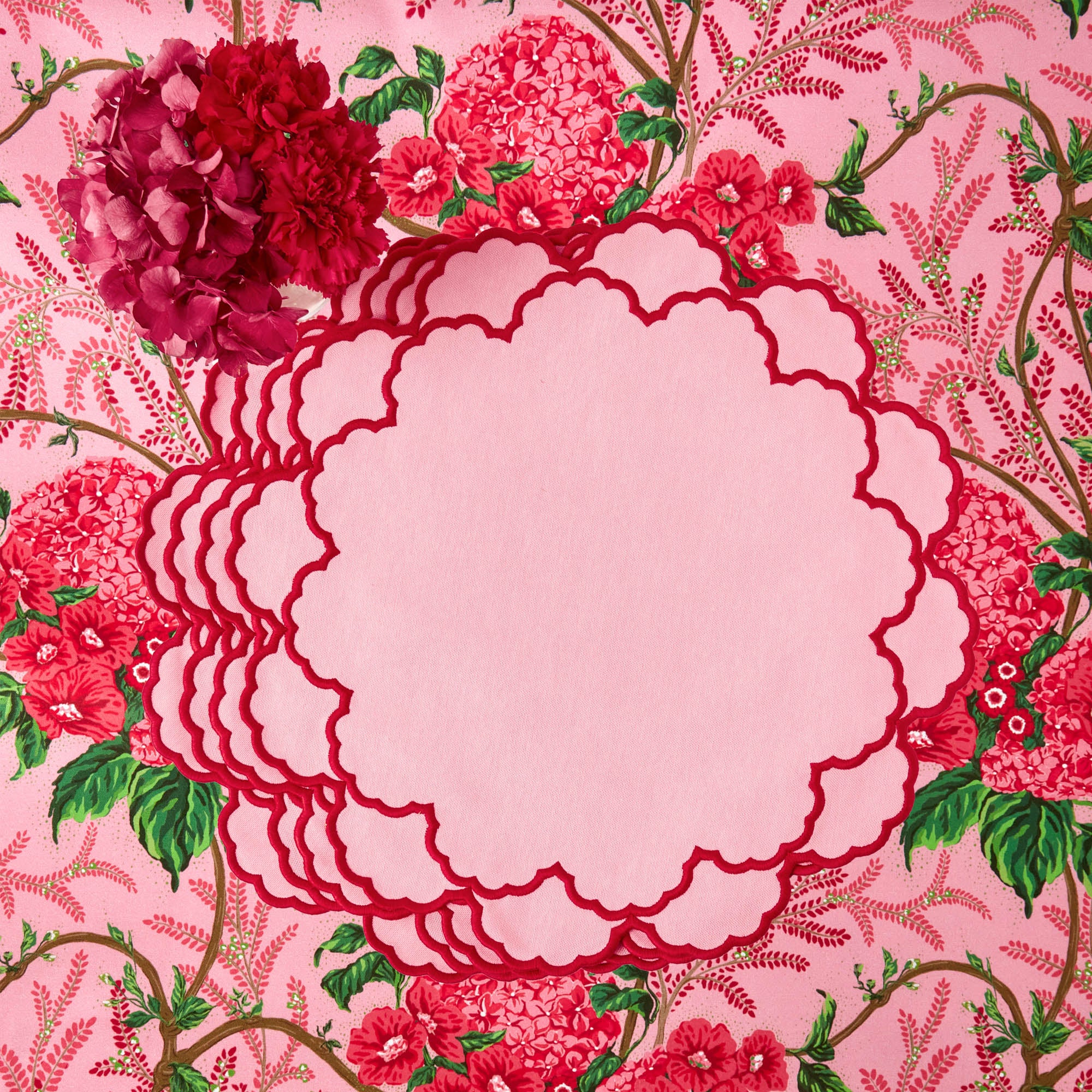 Carolina Pink Placemats & Napkins (Set of 4)