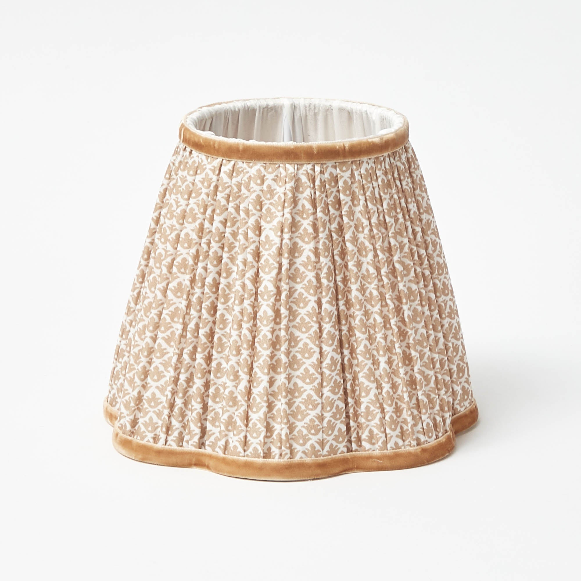 Square Rechargeable Lamp with Putty Lotus Shade (18cm)