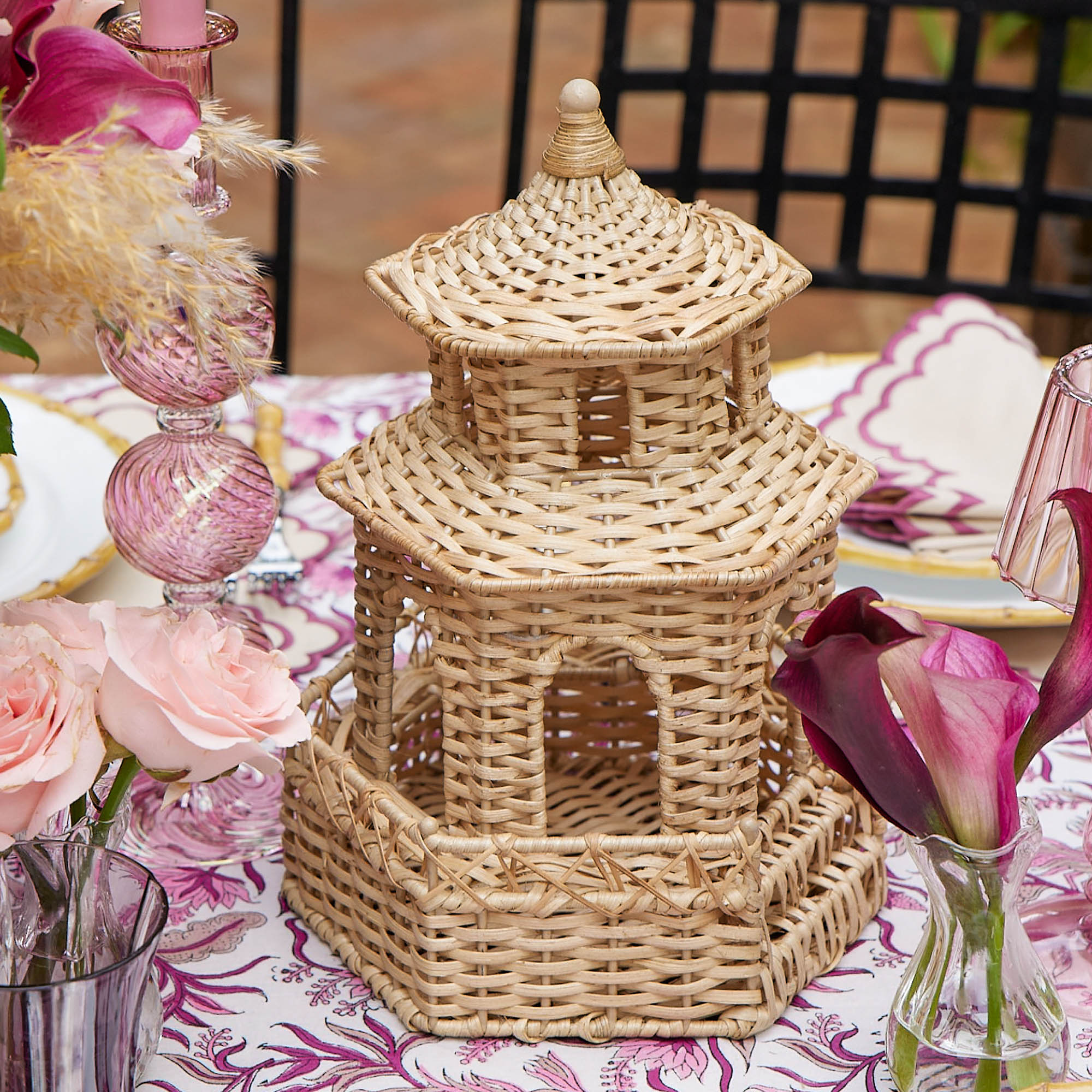 Kira Rattan Pagoda Lantern