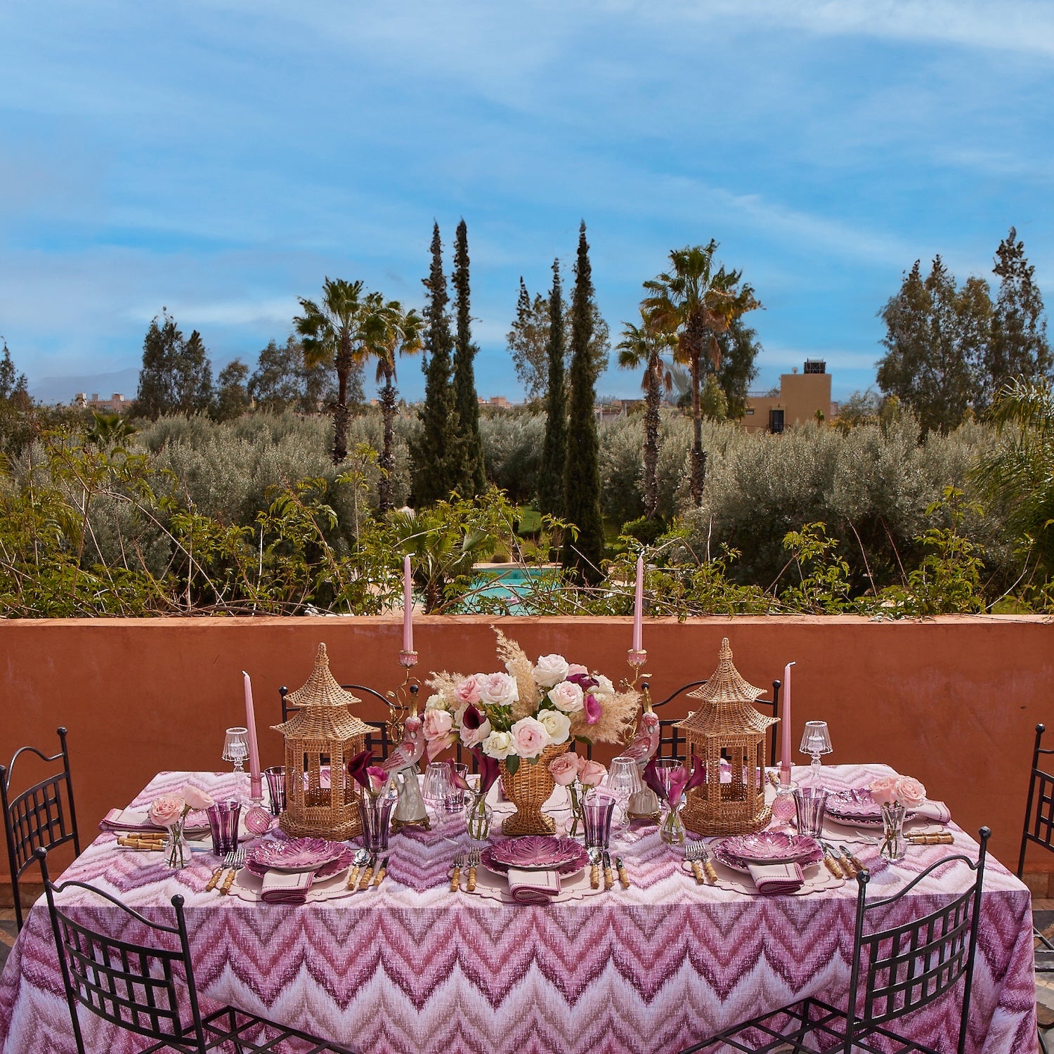 Purple Positano Glasses (Set of 4)