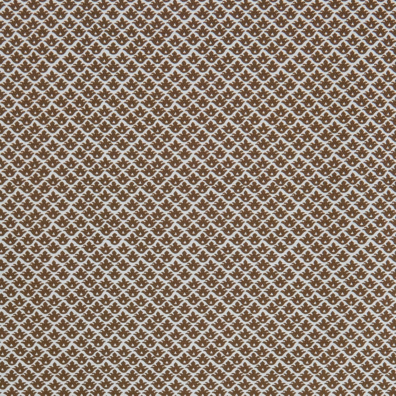 Chestnut Brown Lotus Flower Fabric - Mrs. Alice