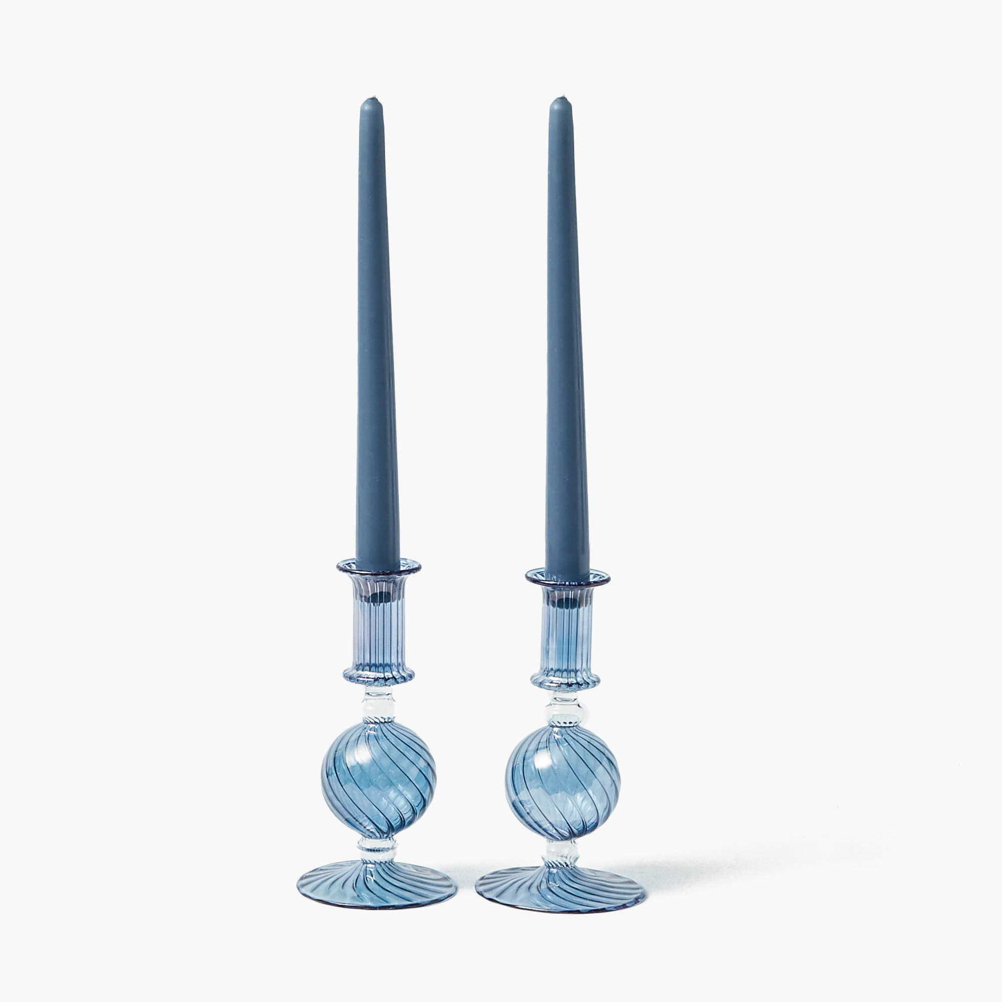 Camille Azure Candle Set (Dusty Blue)