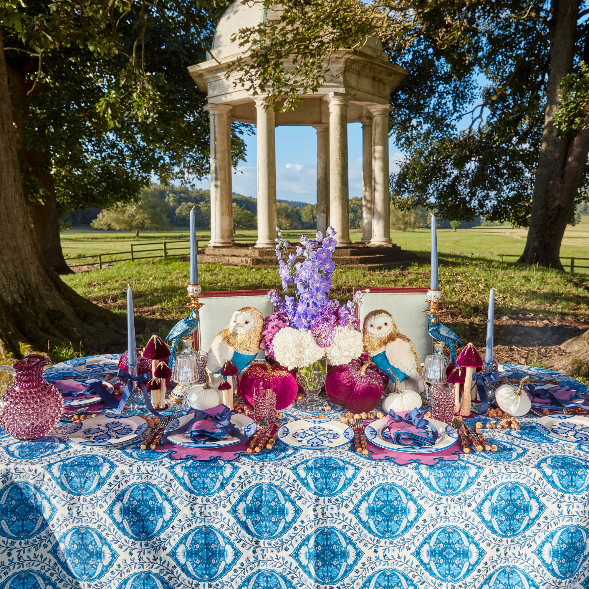 Purple Hobnail Glasses (Set of 6)