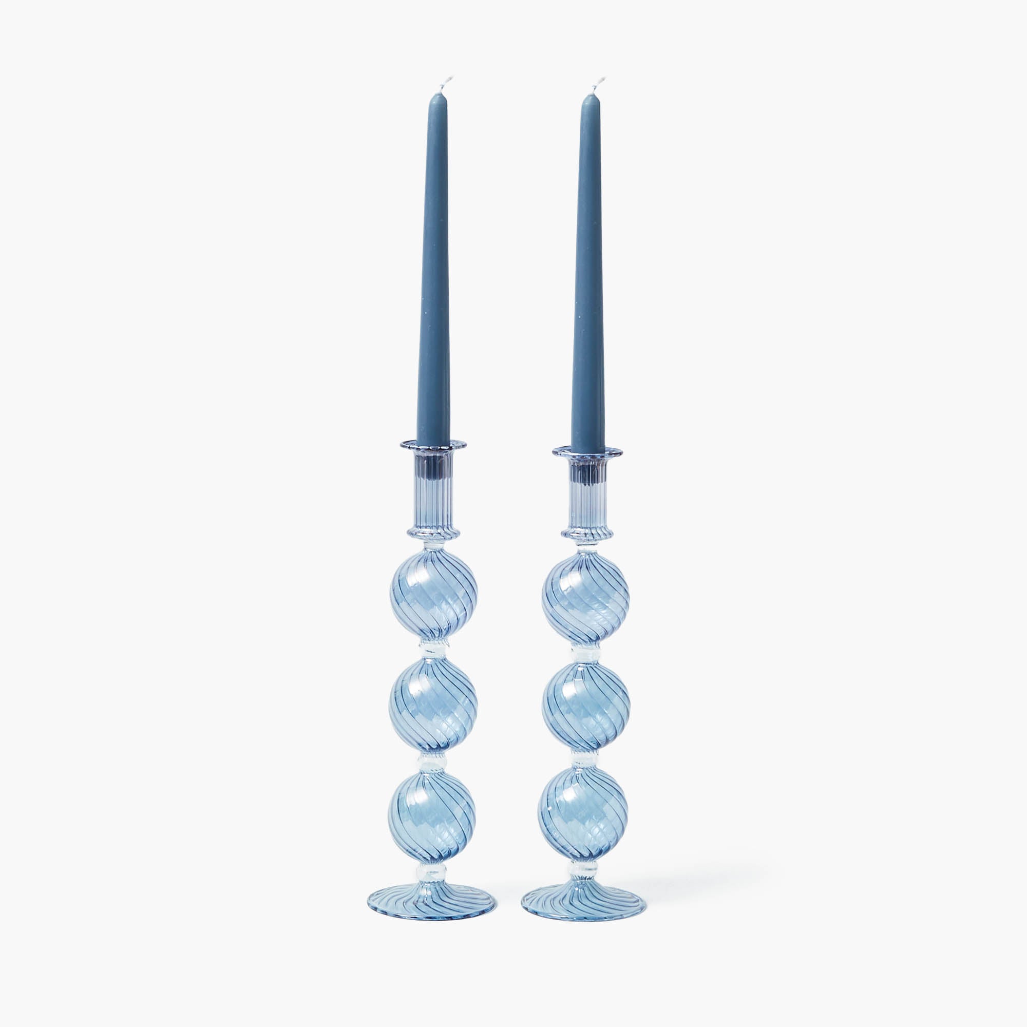 Camille Azure Candle Set (Dusty Blue)