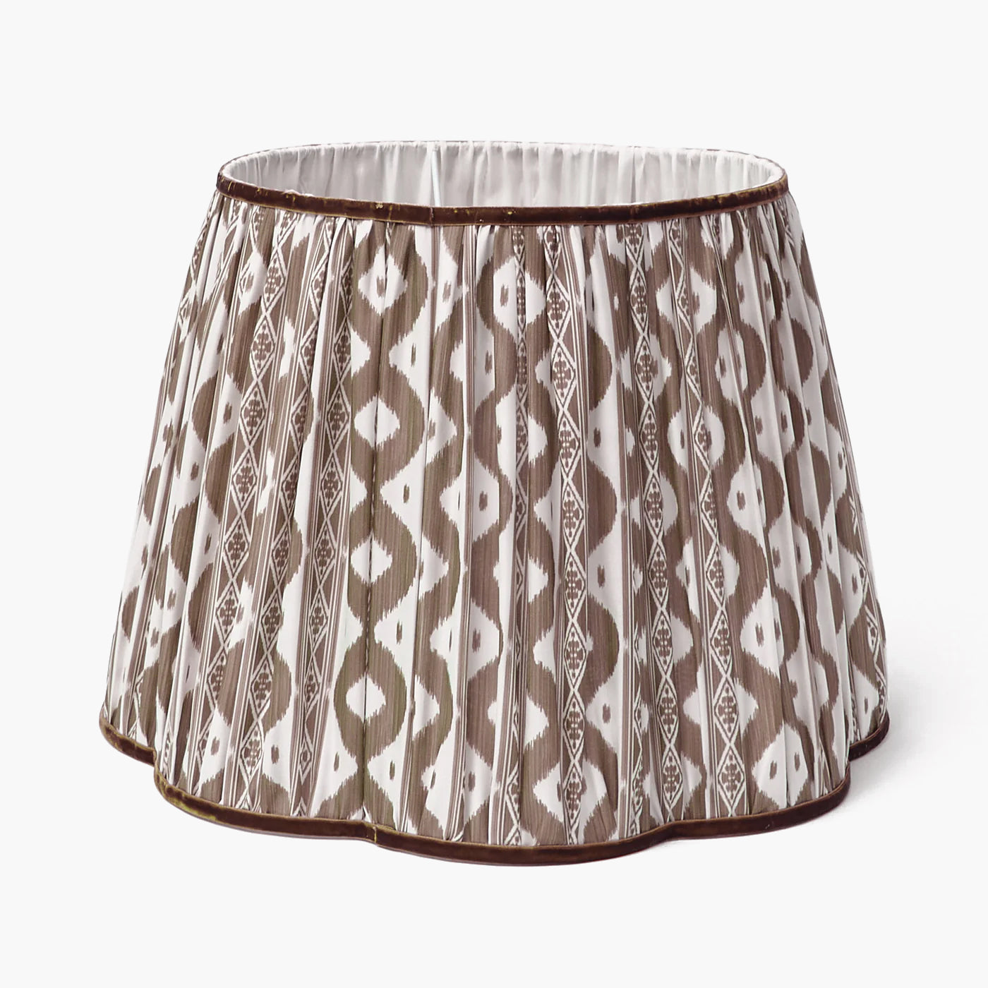 Chocolate Ikat Lampshade (40cm)